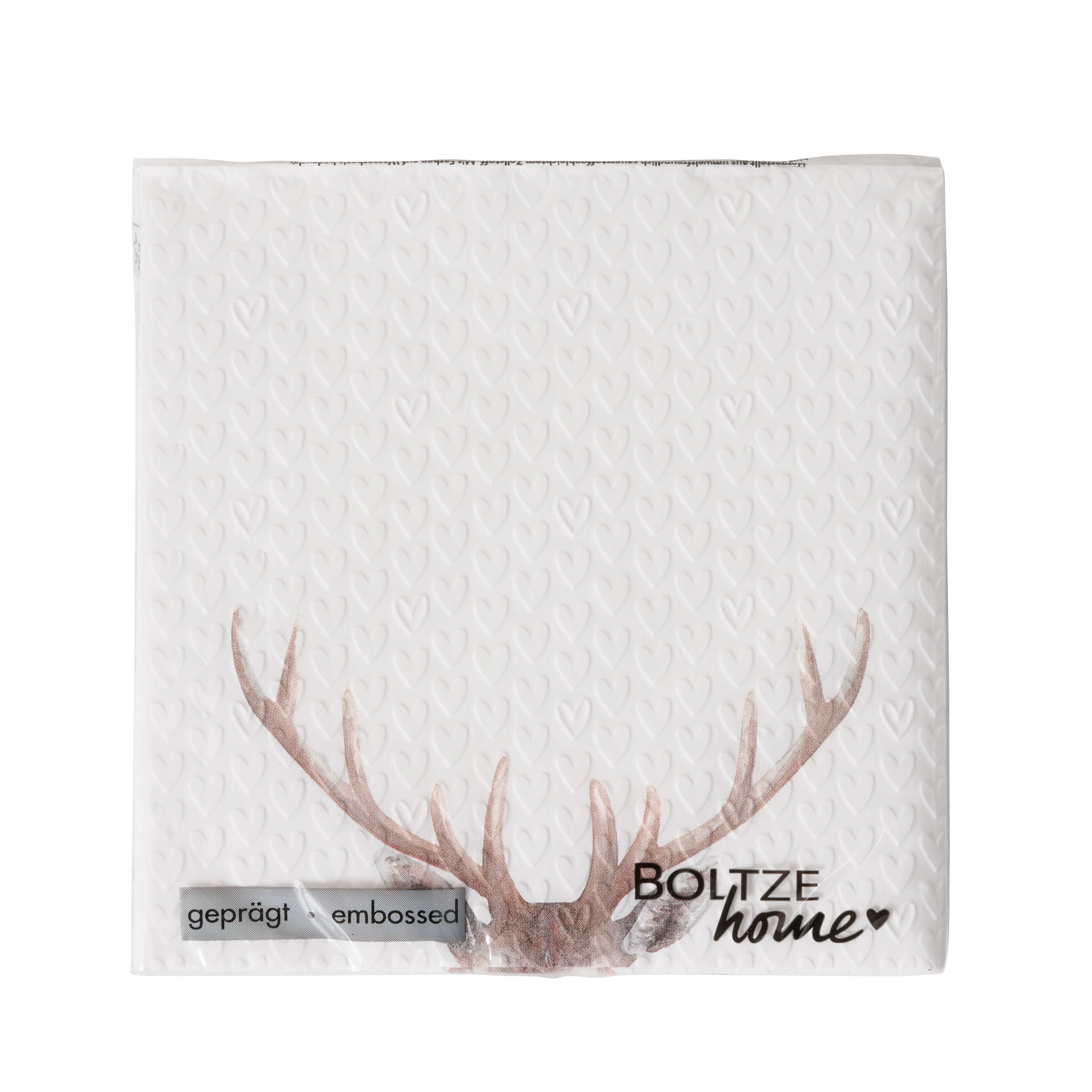 Servietten Aspen Weiß-Braun Servietten Aspen Weiß-Braun