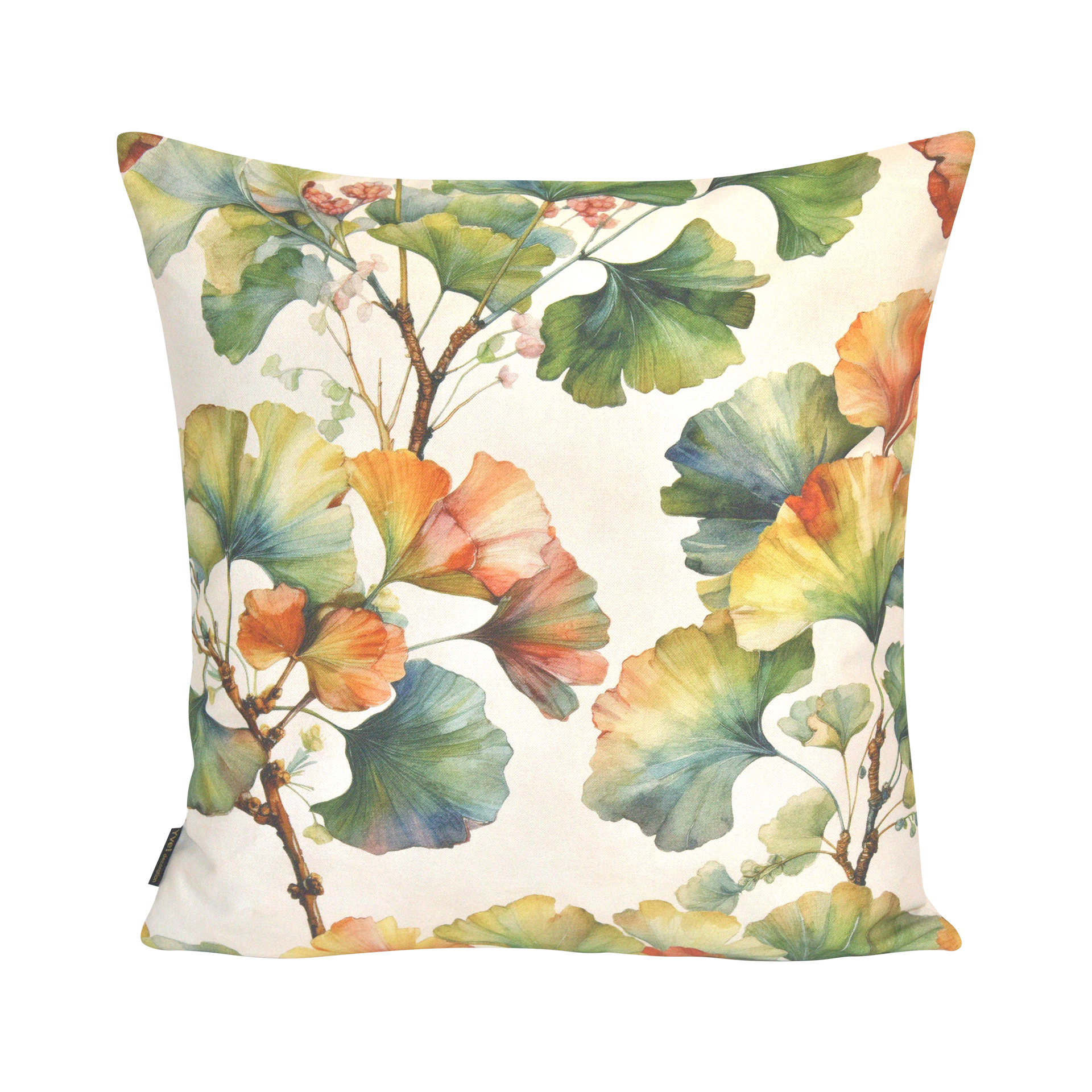Kissenhülle Herbstginko Mehrfarbig 60x60cm Kissenhülle Herbstginko Mehrfarbig 60x60cm