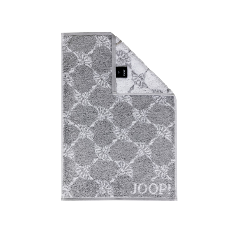 JOOP! Gästehandtuch Cornflower Weiss-Silber 30x50cm JOOP! Gästehandtuch Cornflower Weiss-Silber 30x50cm