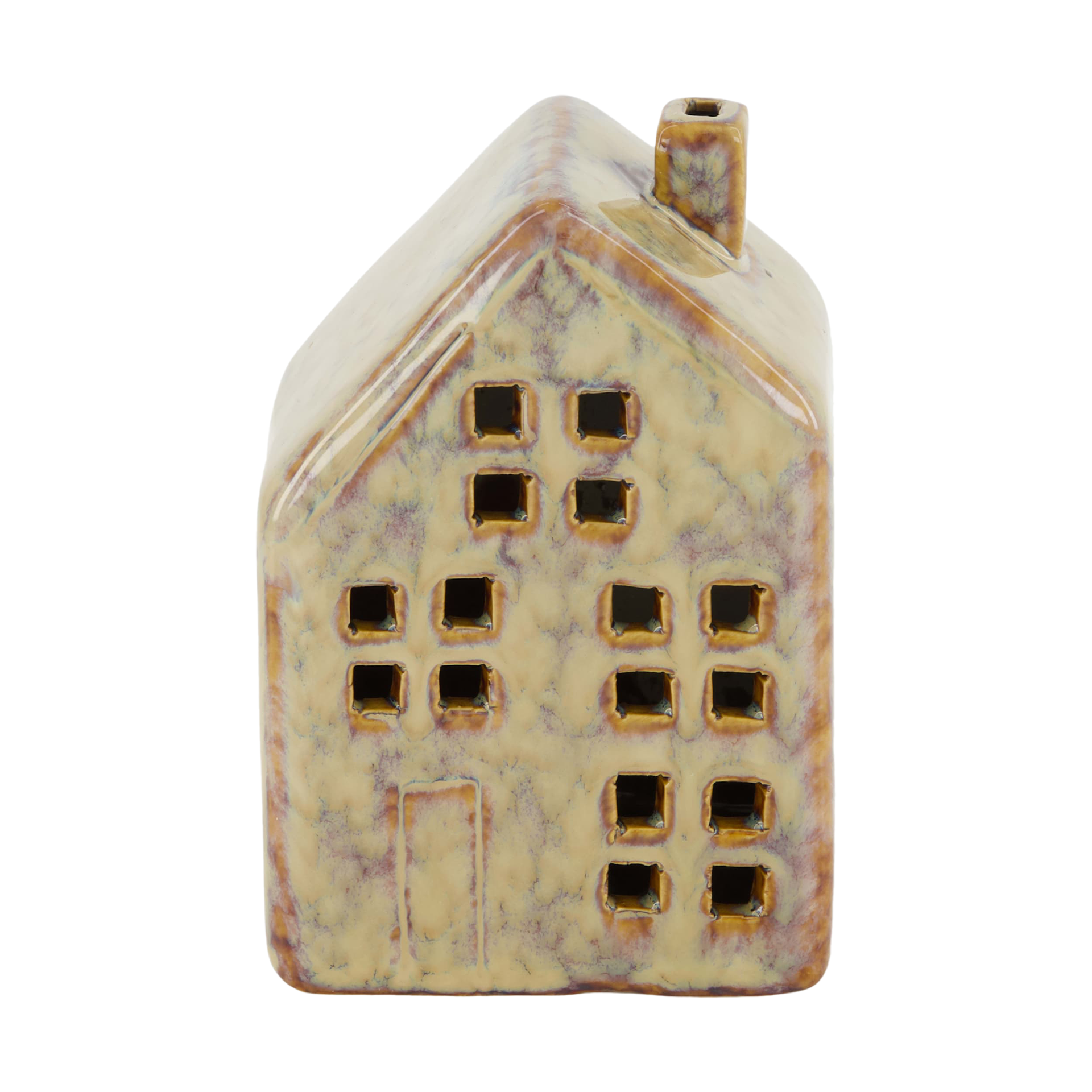 Dekoaufsteller Haus Braun