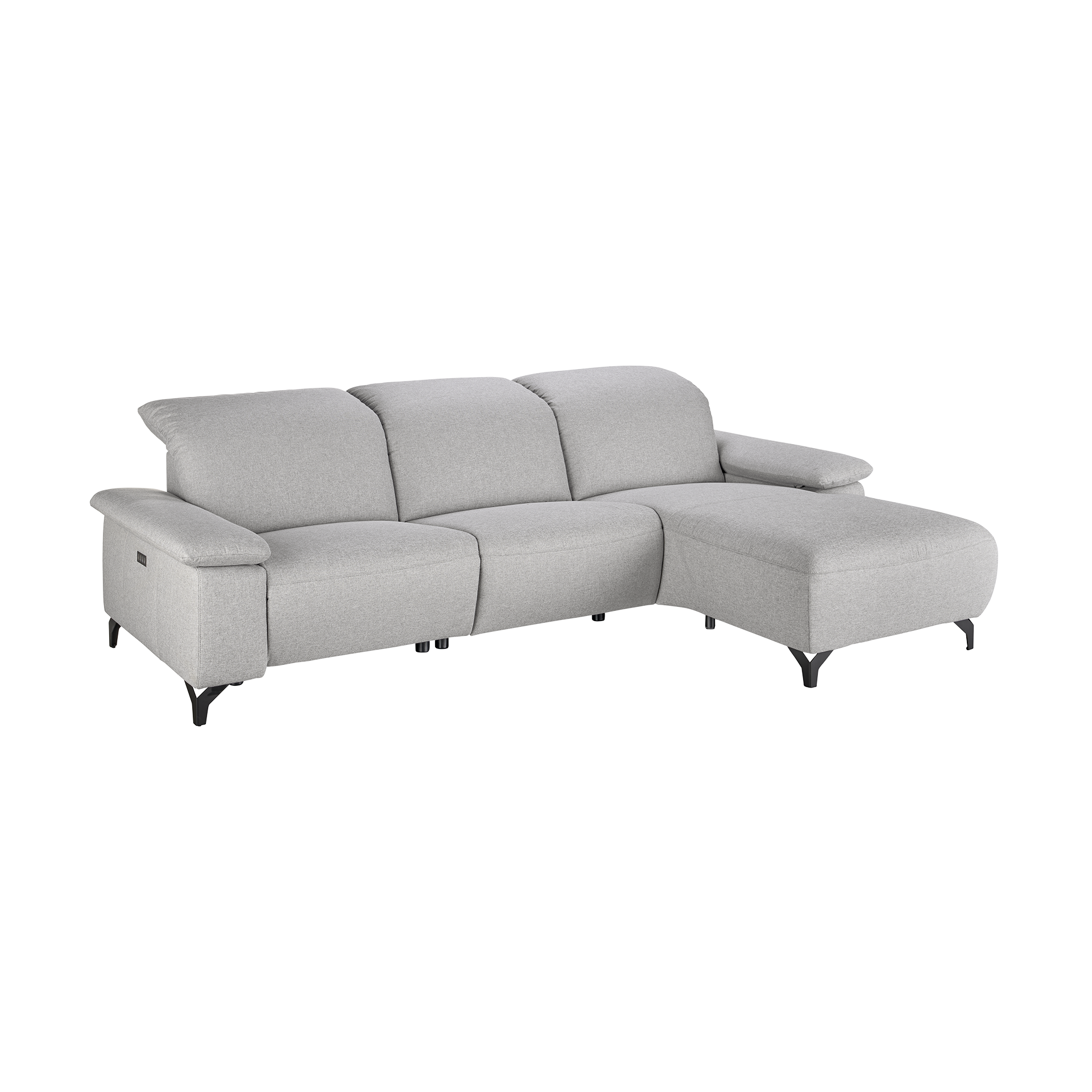 Musterring Ecksofa MR 370 Bezug Melrose Platin Fuß Schwarz Kopfstütze manuell verstellbar Armlehne manuell verstellbar Relaxfunktion motorisch verstellbar Musterring Ecksofa MR 370 Bezug Melrose Platin Fuß Schwarz Kopfstütze manuell verstellbar Armlehne manuell verstellbar Relaxfunktion motorisch verstellbar