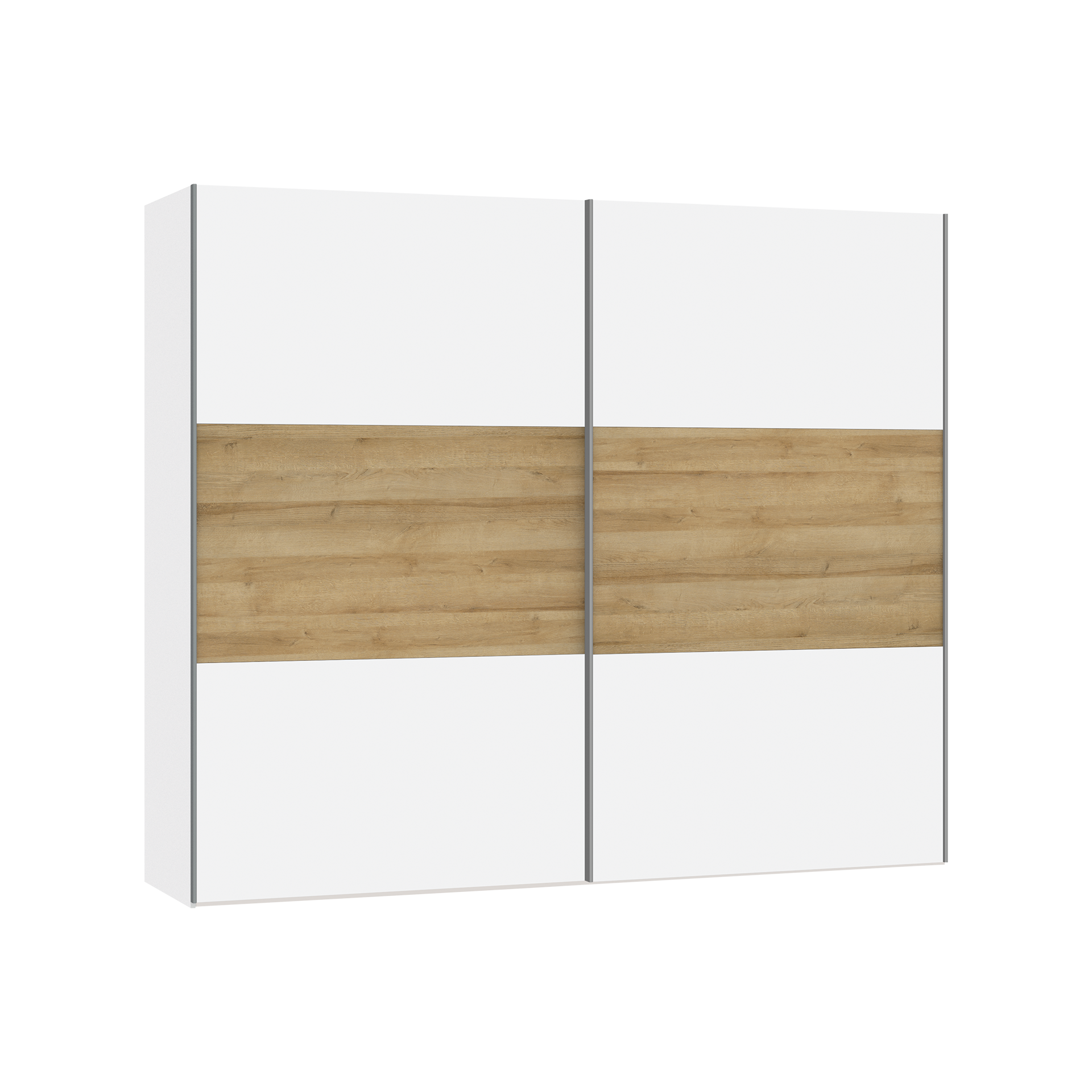 Schwebetürenschrank Lillo Weiß 58.5*253*220 Schwebetürenschrank Lillo Weiß 58.5*253*220