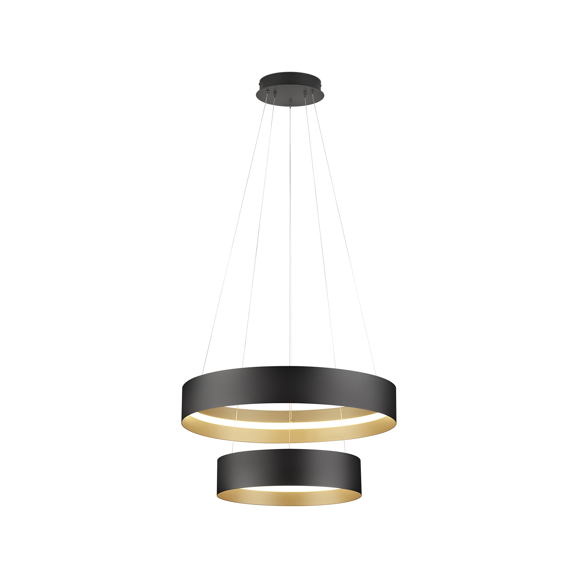 Pendelleuchte LOOP Gold Schwarz Pendelleuchte LOOP Gold Schwarz