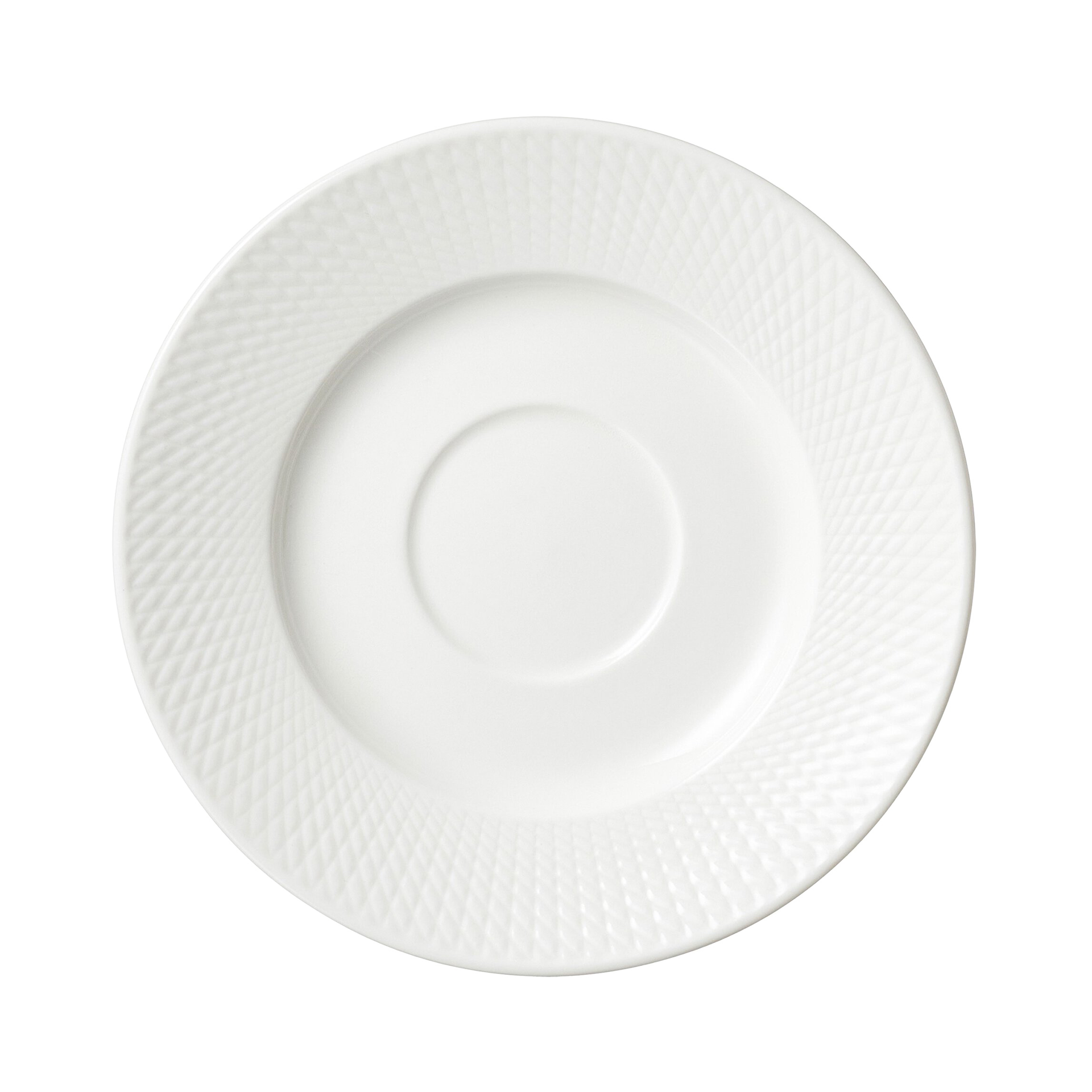 Kaffeeuntertasse Saphir weiß