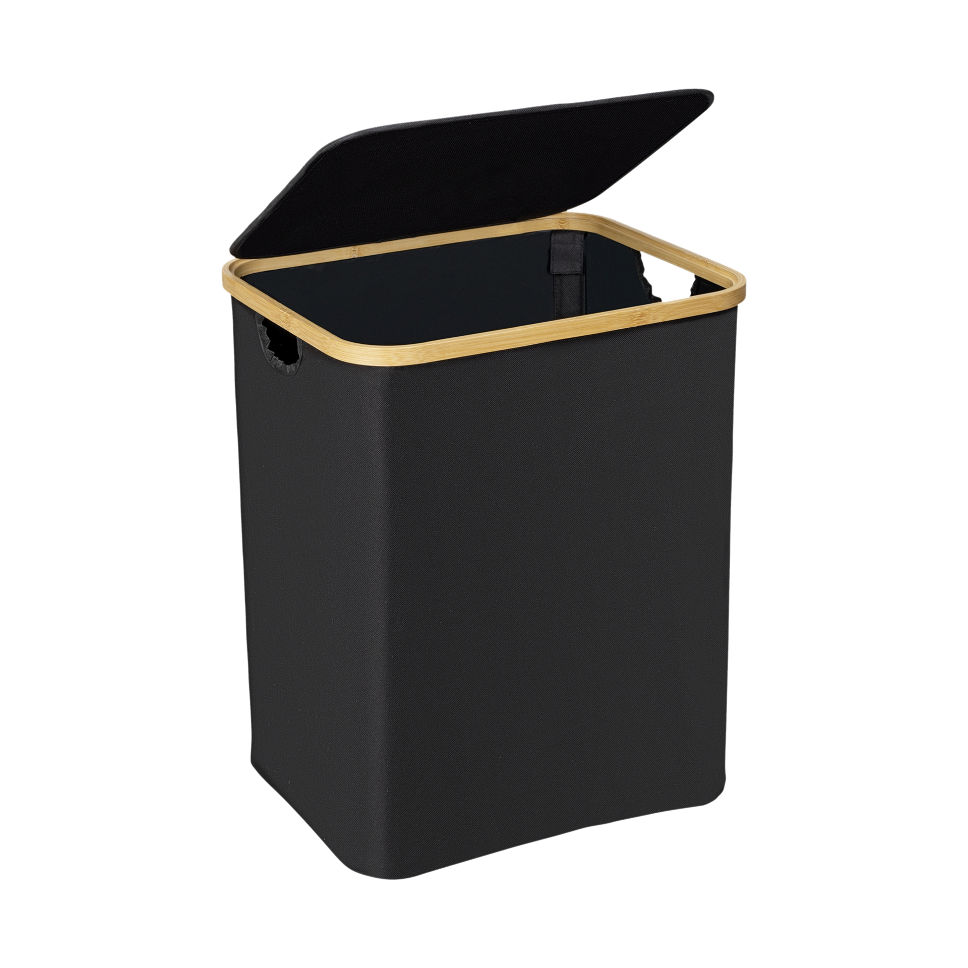 Wenko Wäschesammler Ecori Natur Schwarz