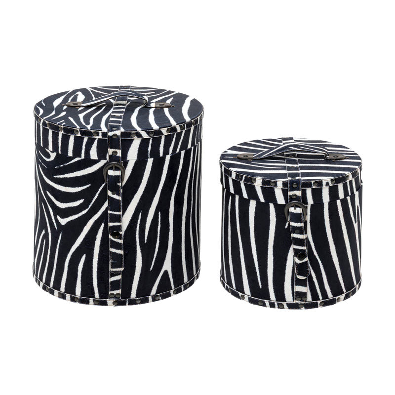 Kare Aufbewahrungsbox Wild Animal Grau