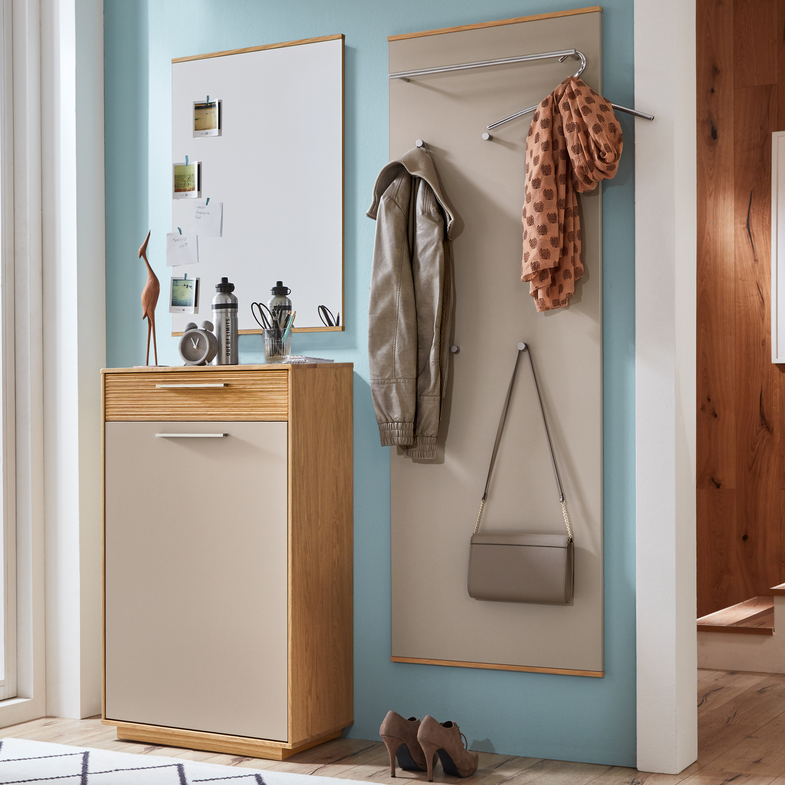 Collection H Garderoben-Set Lobo 3-teilig Grau Collection H Garderoben-Set Lobo 3-teilig Grau