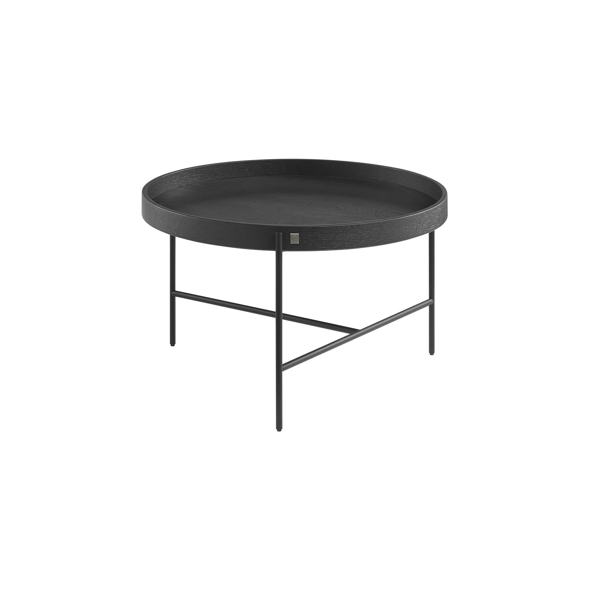Musterring Couchtisch JustB! M111.1802 Eiche Schwarz lackiert furniert / Metall Anthrazit matt 63*63*37 Musterring Couchtisch JustB! M111.1802 Eiche Schwarz lackiert furniert / Metall Anthrazit matt 63*63*37
