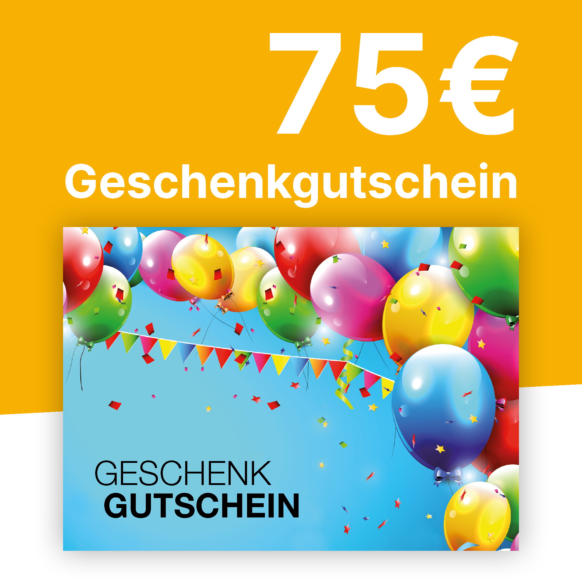 Gutschein 75,- € Gutschein 75,- €