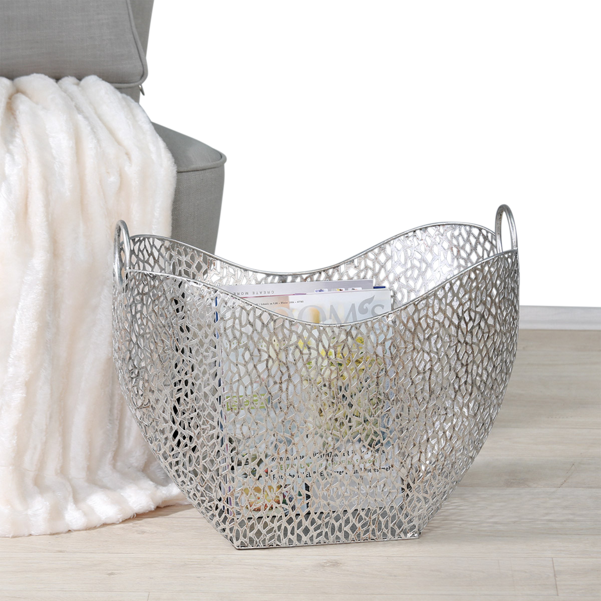 Zeitungsständer Purley Silber Zeitungsständer Purley Silber