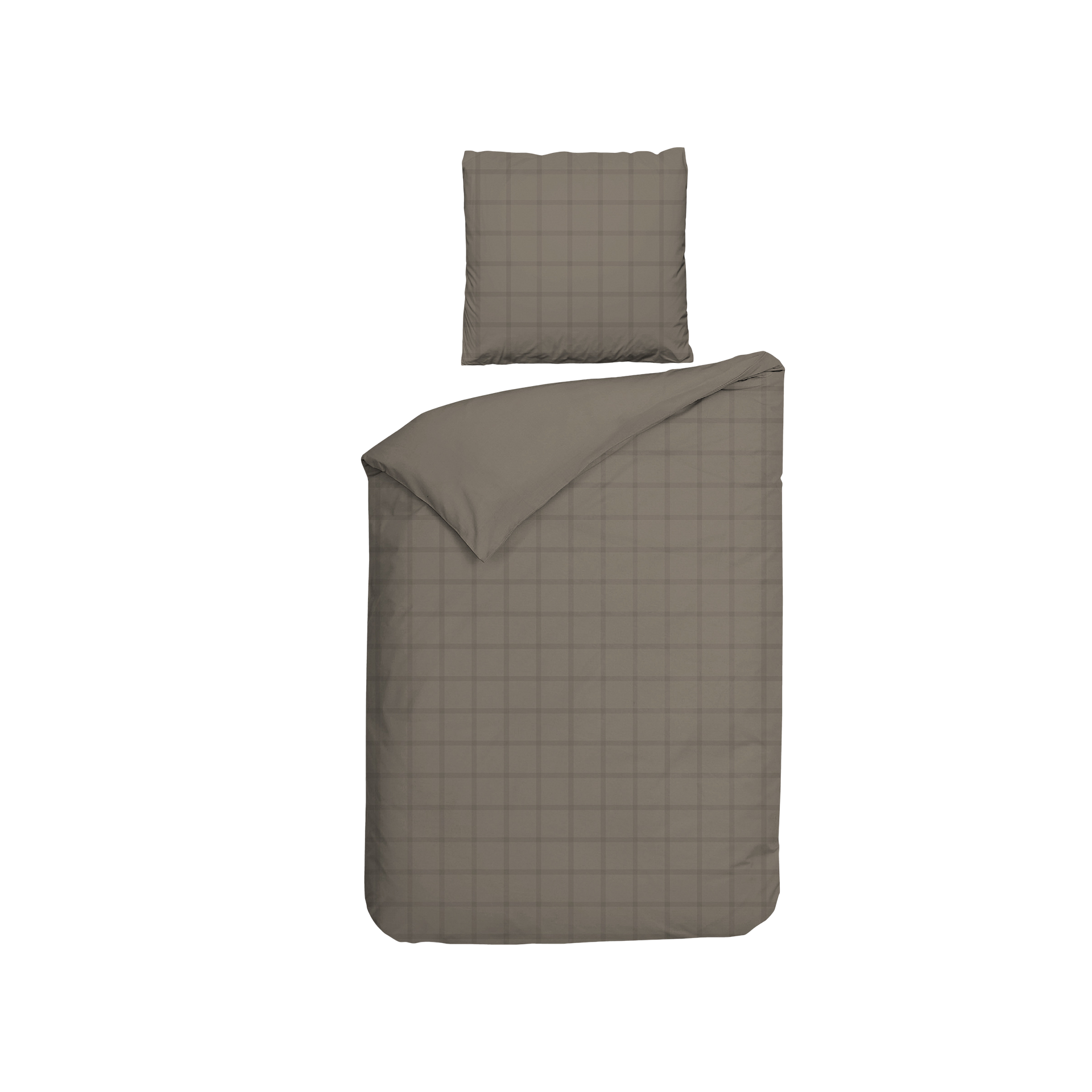 Satin Bettwäsche Diamante Taupe Grey 135x200cm Satin Bettwäsche Diamante Taupe Grey 135x200cm