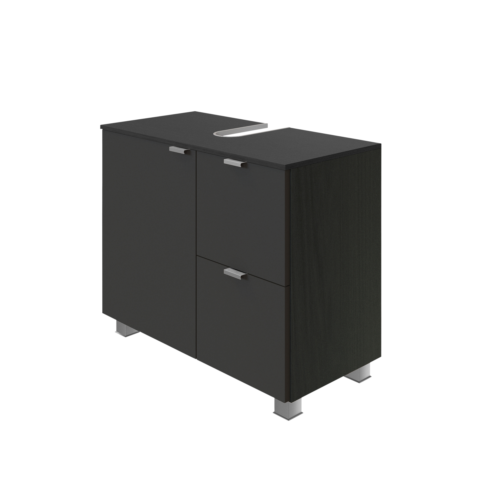 Waschbeckenunterschrank Trio Grau 35*70*54