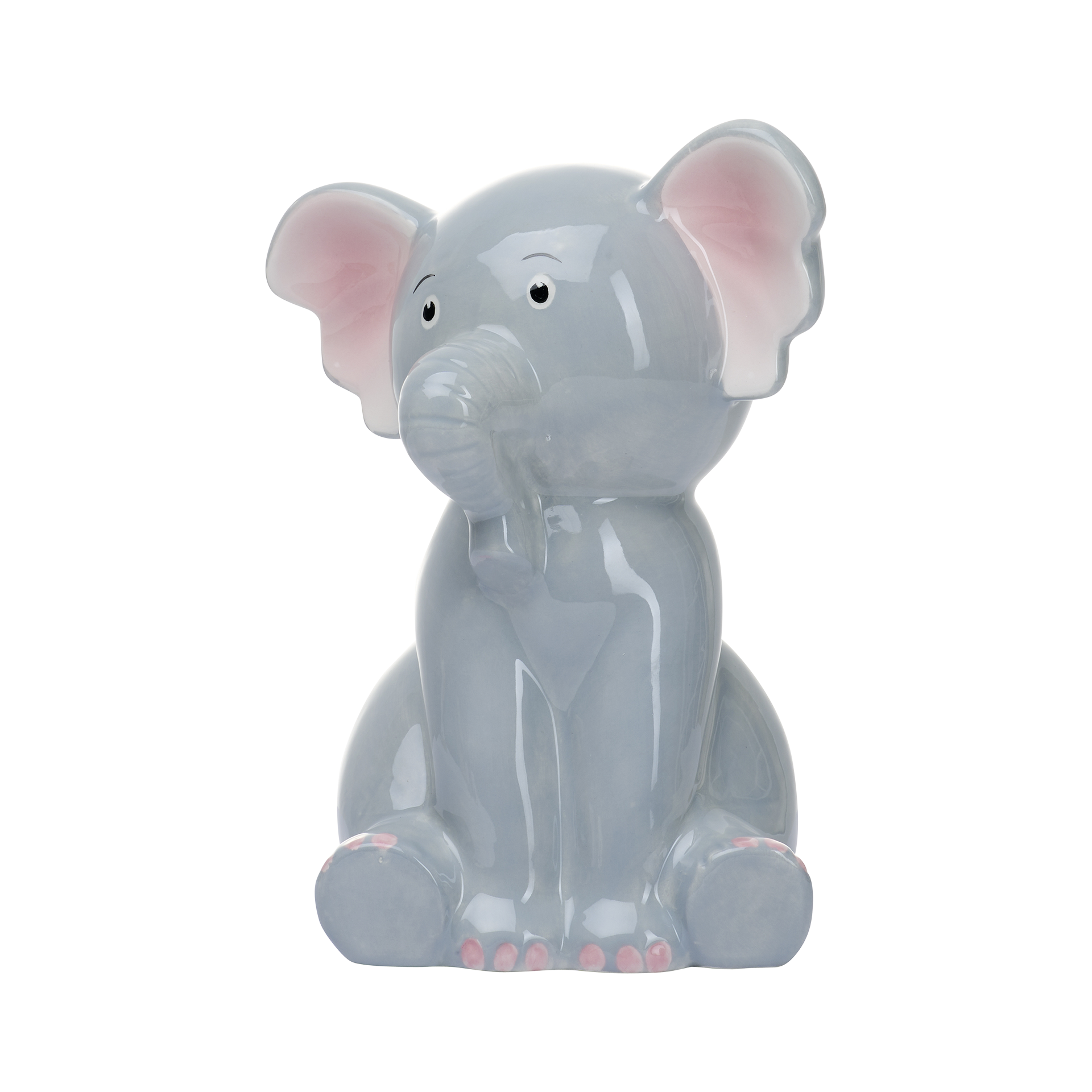 Spardose Tiere Grau-Rosa Spardose Tiere Grau-Rosa