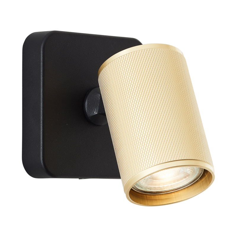 Wandleuchte Marty Gold-Schwarz