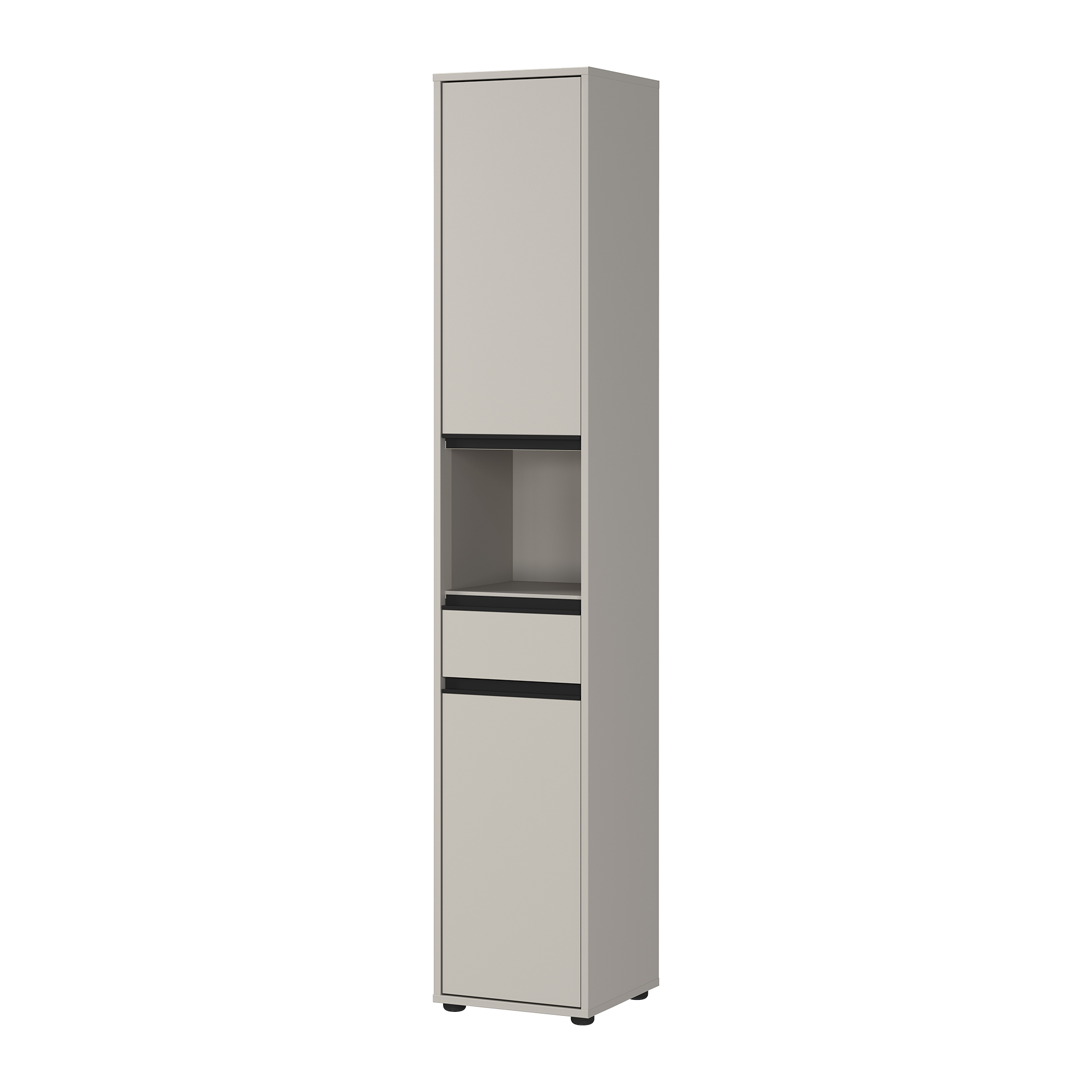 Paul Phillip Badschrank LEVI Grau 34*33*181