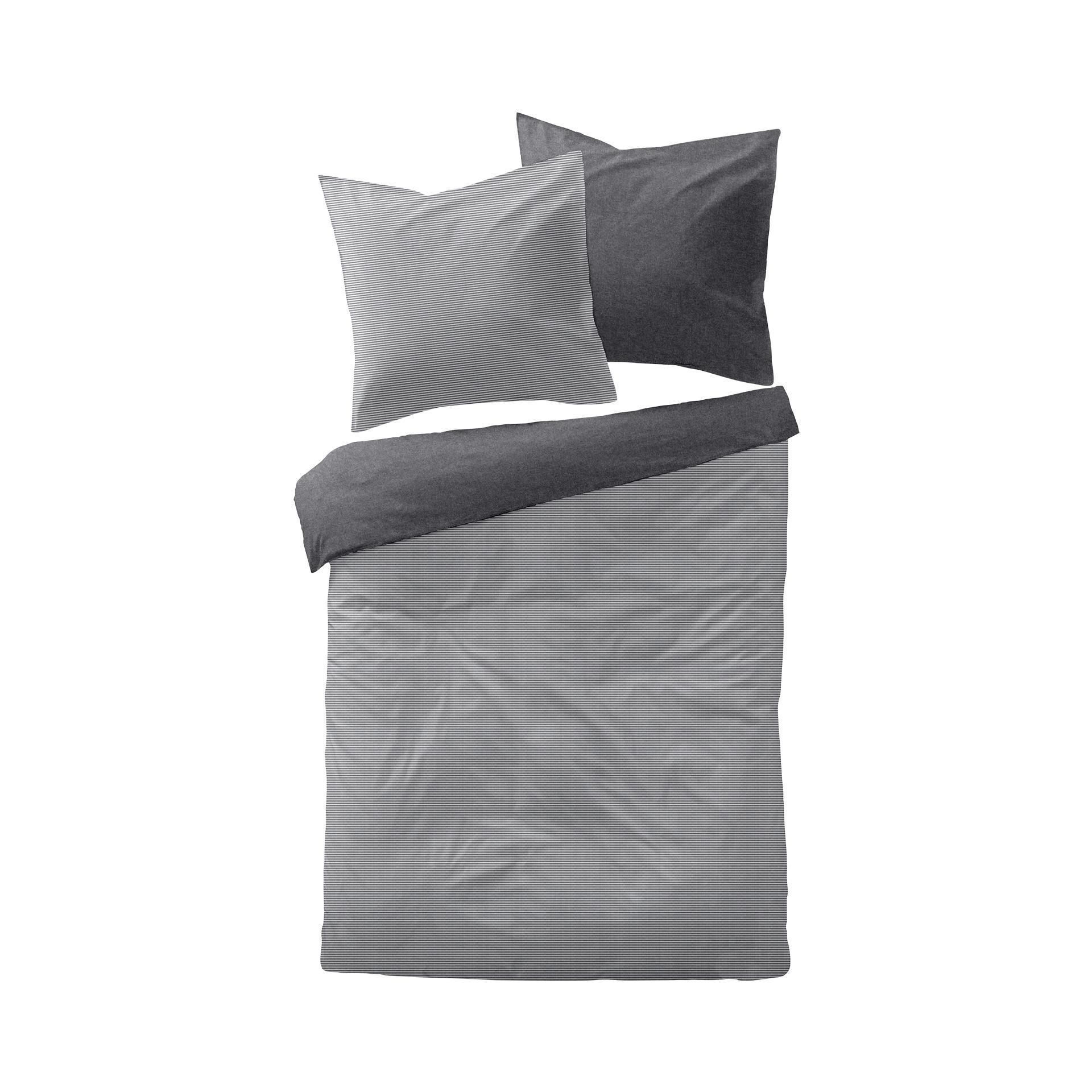 Flanell Bettwäsche Alabamas Anthrazit cm