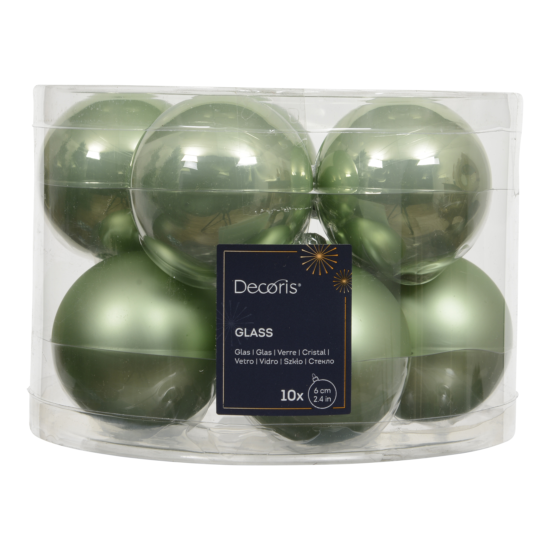 Weihnachtskugeln Forest matcha green