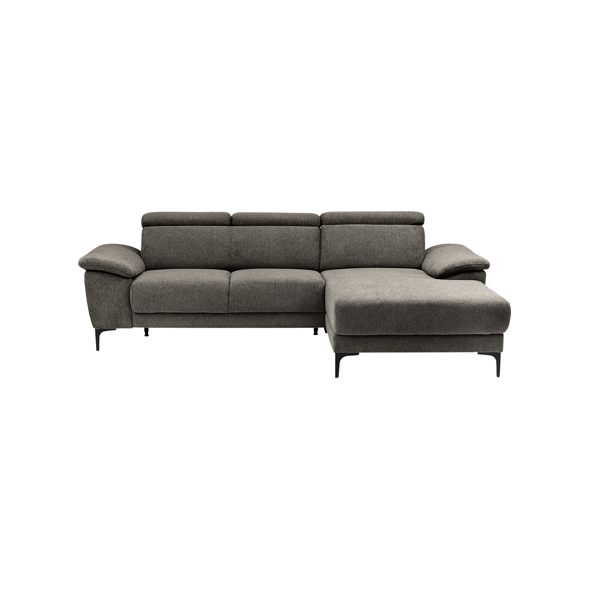 Ecksofa Ezra Braun Ottomane rechts Ecksofa Ezra Braun Ottomane rechts