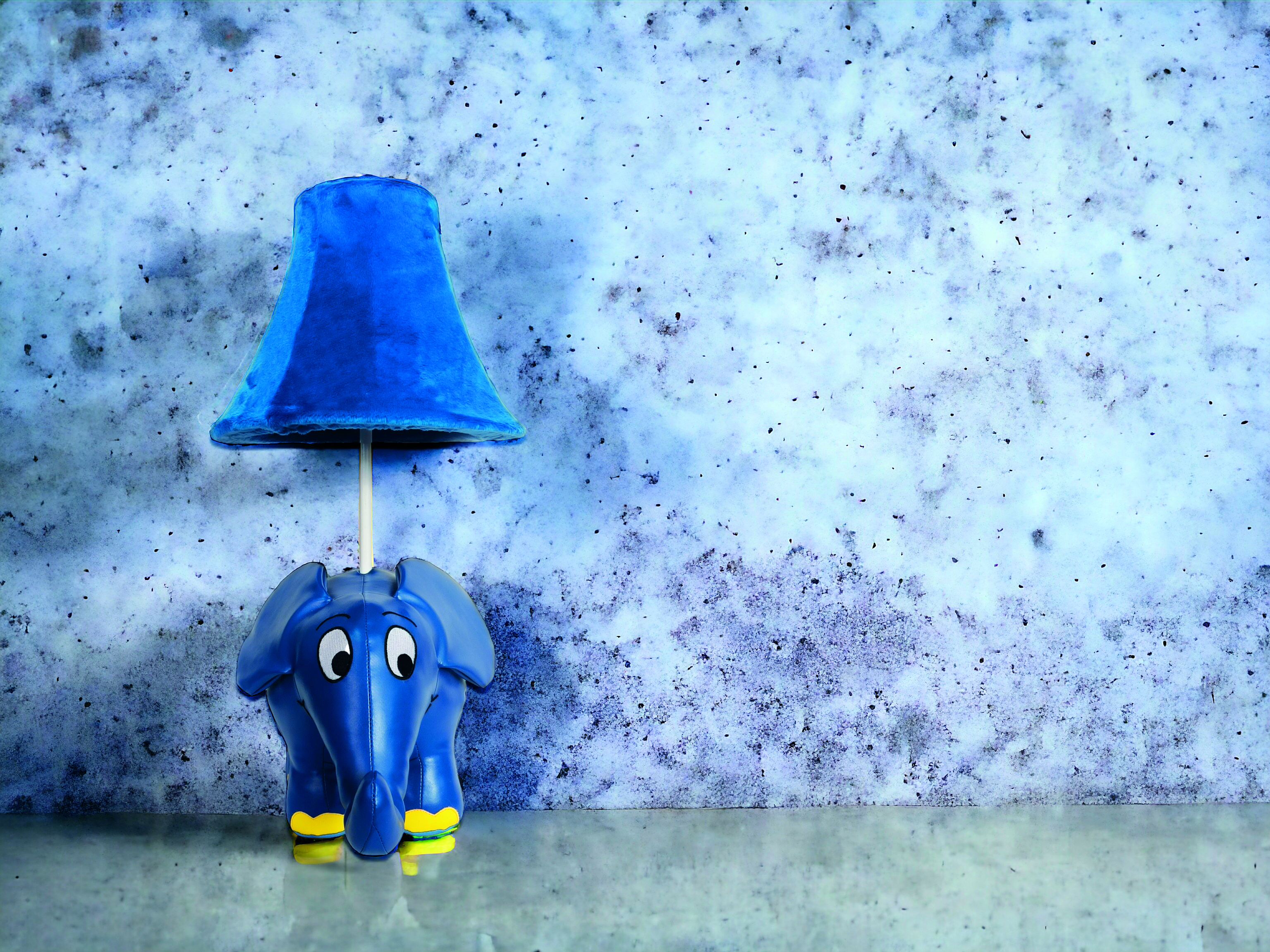 Tischleuchte Elefant Blau Gelb Tischleuchte Elefant Blau Gelb