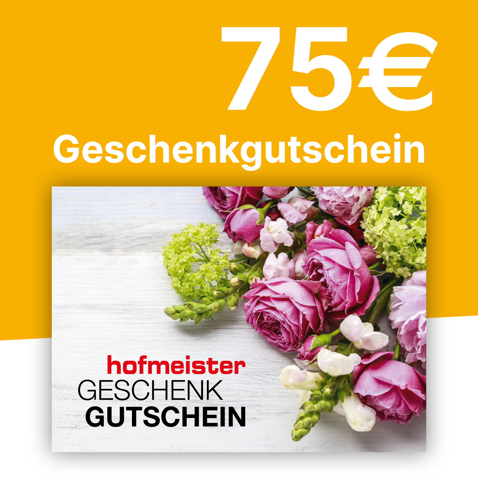 Gutschein 75,- € Gutschein 75,- €