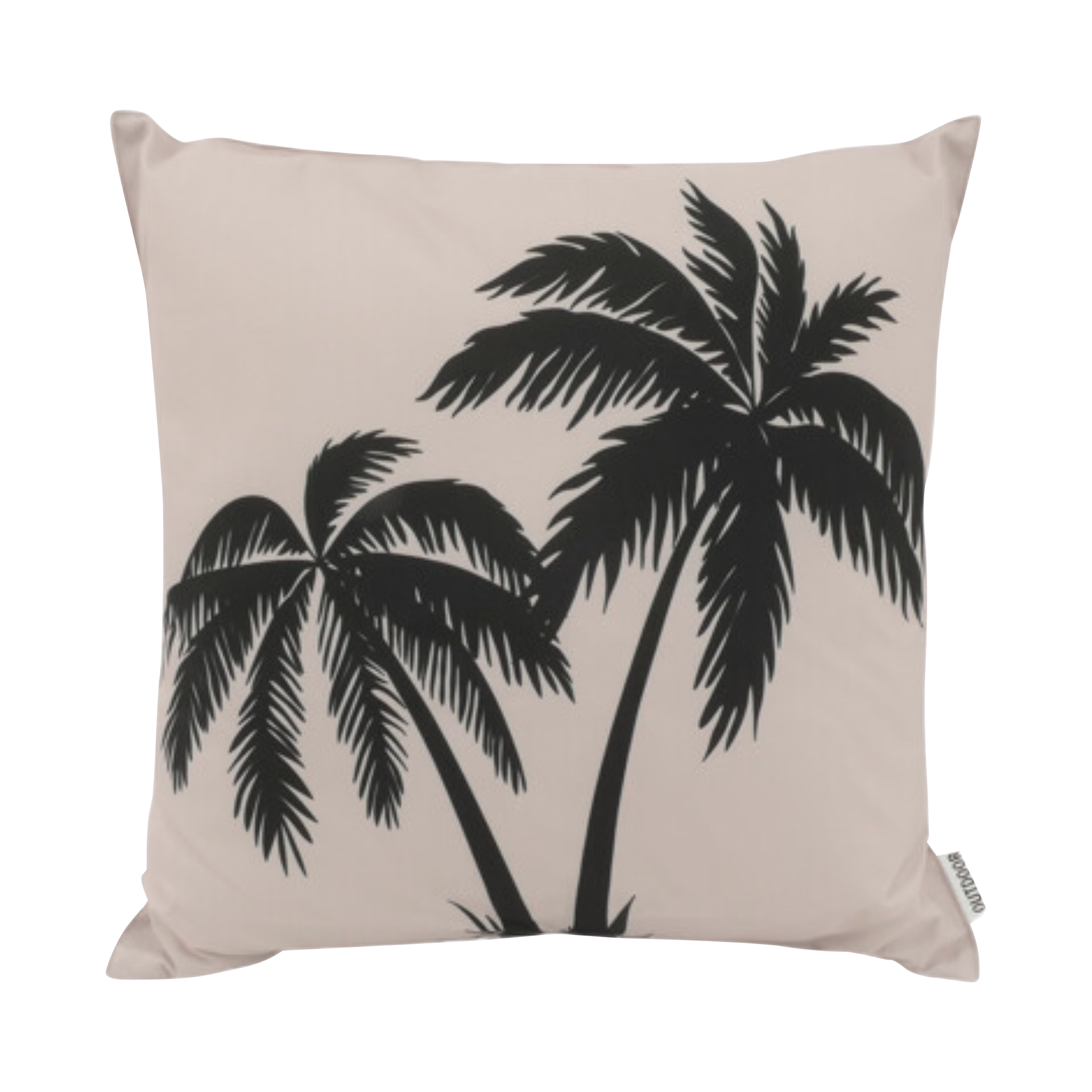 Outdoor-Kissen Palme Schwarz 45x45cm