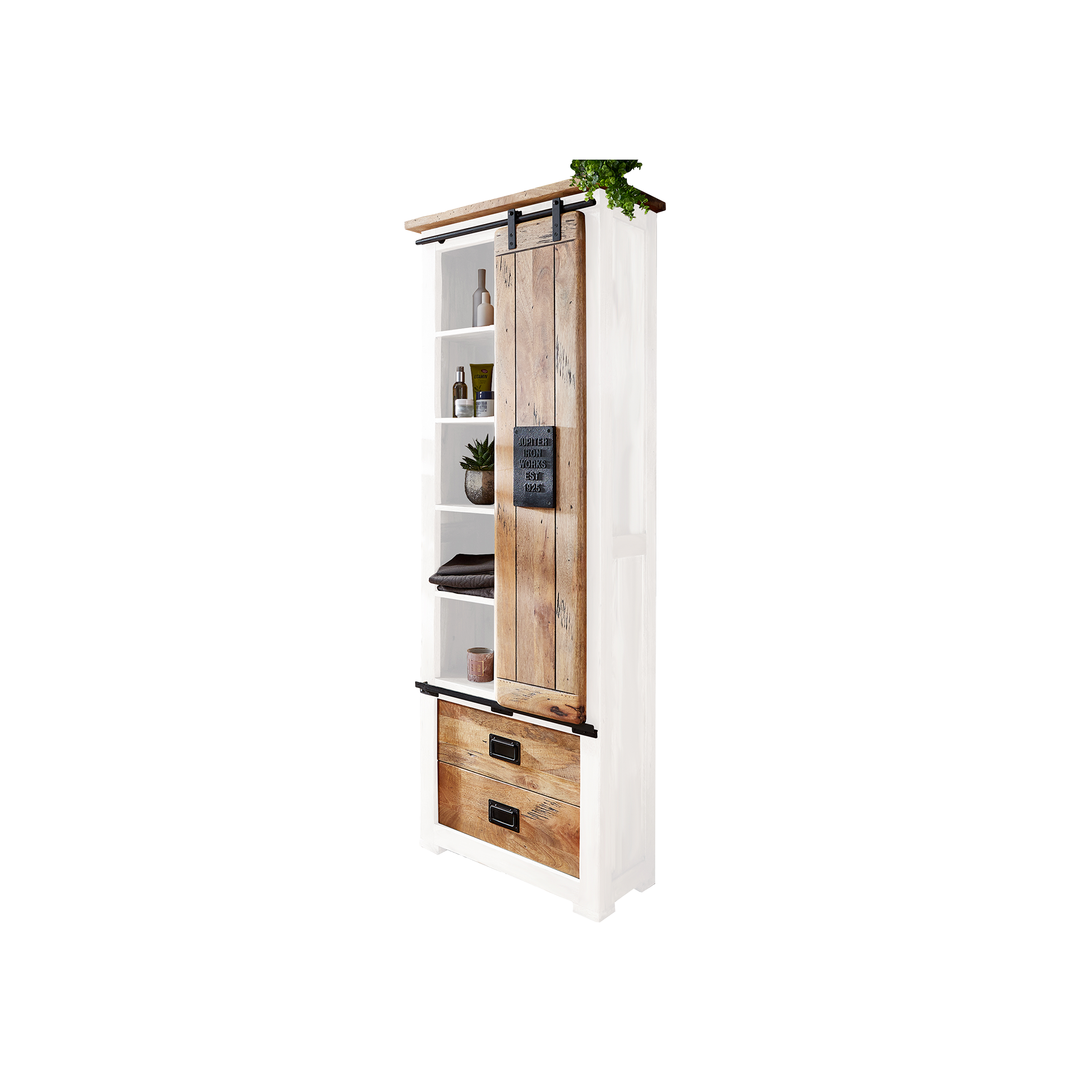 Novofurn Badschrank LENA-W Weiß 70*35*195 Novofurn Badschrank LENA-W Weiß 70*35*195