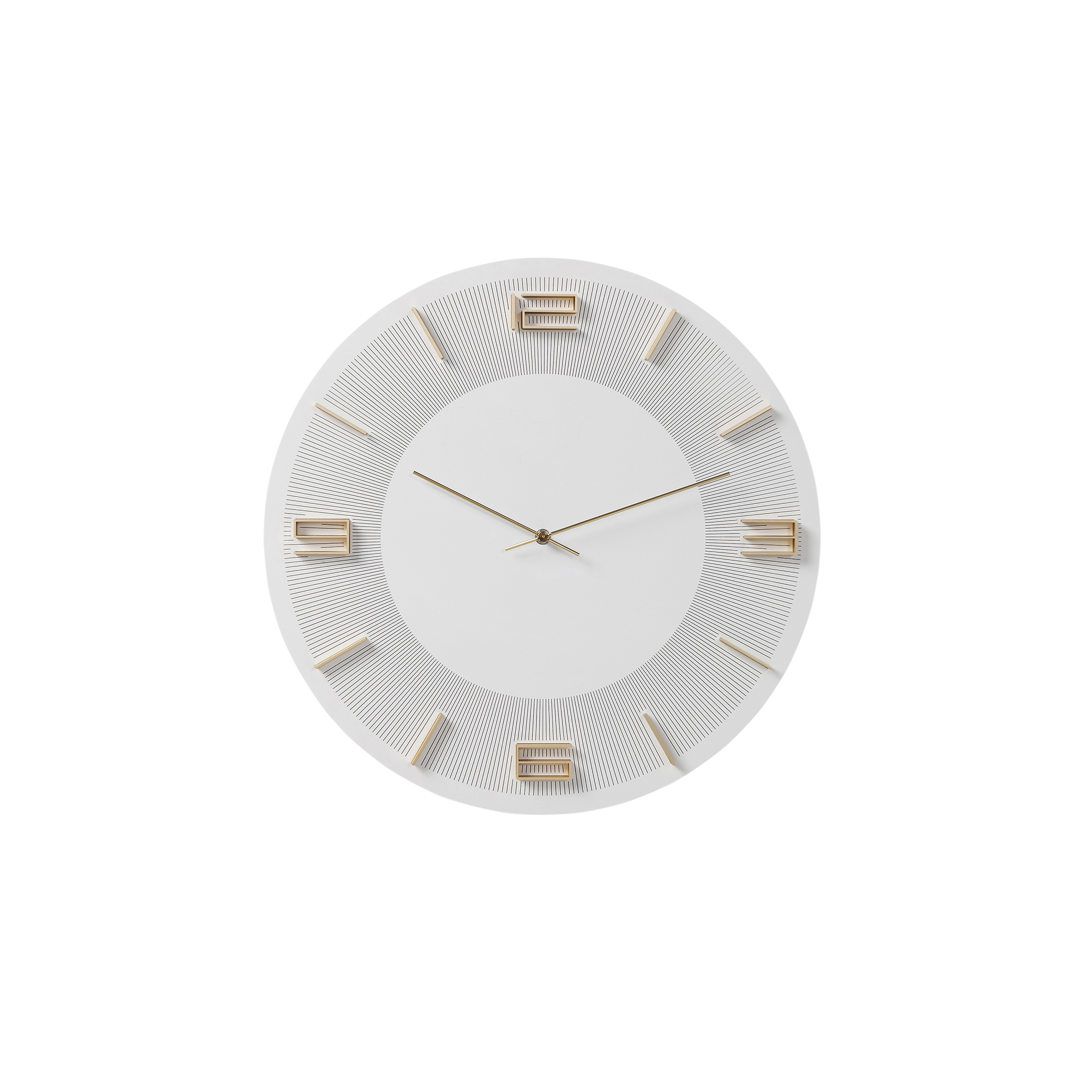 Kare Wanduhr Leonardo Weiß
