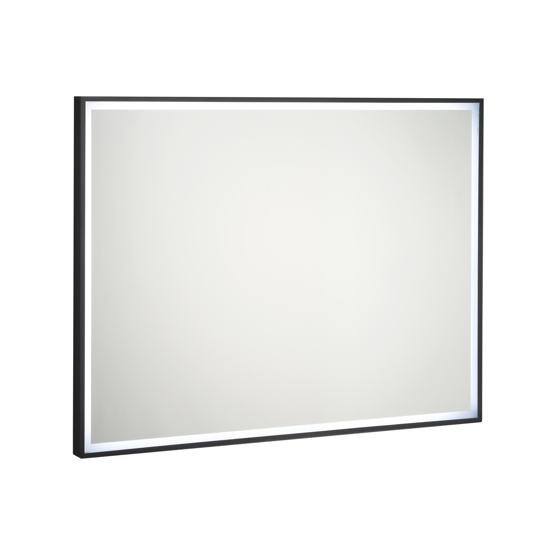 LED Badspiegel Flora Schwarz 90*5*70