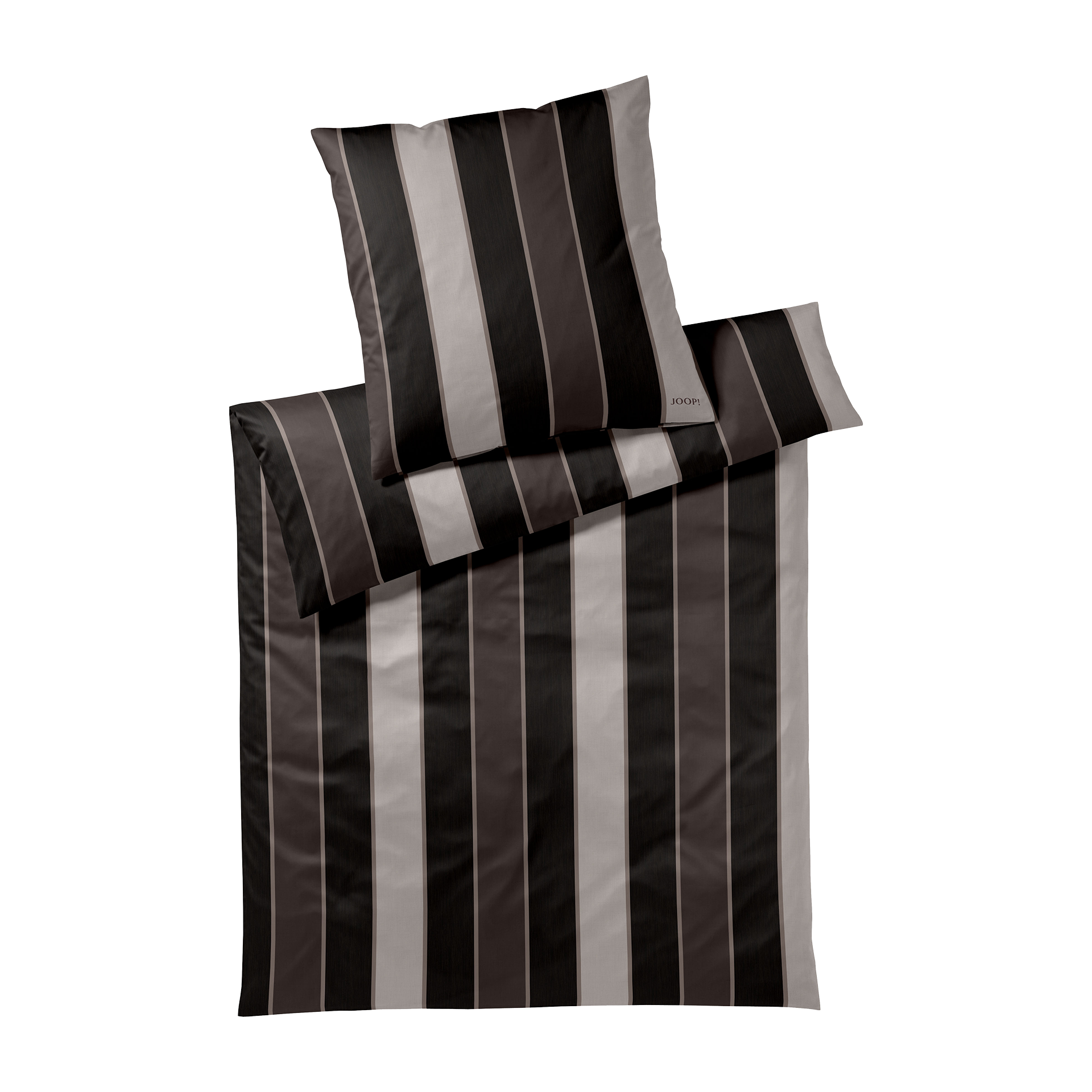 Satin Bettwäsche Stripes Black Bezug 135x200 Kissenbezug 80x80cm Satin Bettwäsche Stripes Black Bezug 135x200 Kissenbezug 80x80cm