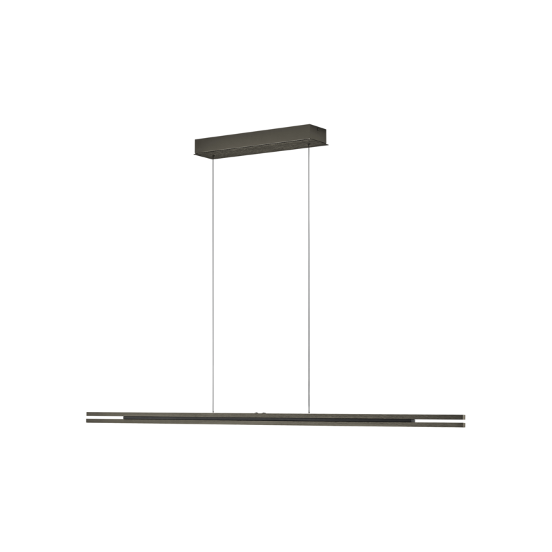 Pendelleuchte BEN Braun Bronze Silber Grau