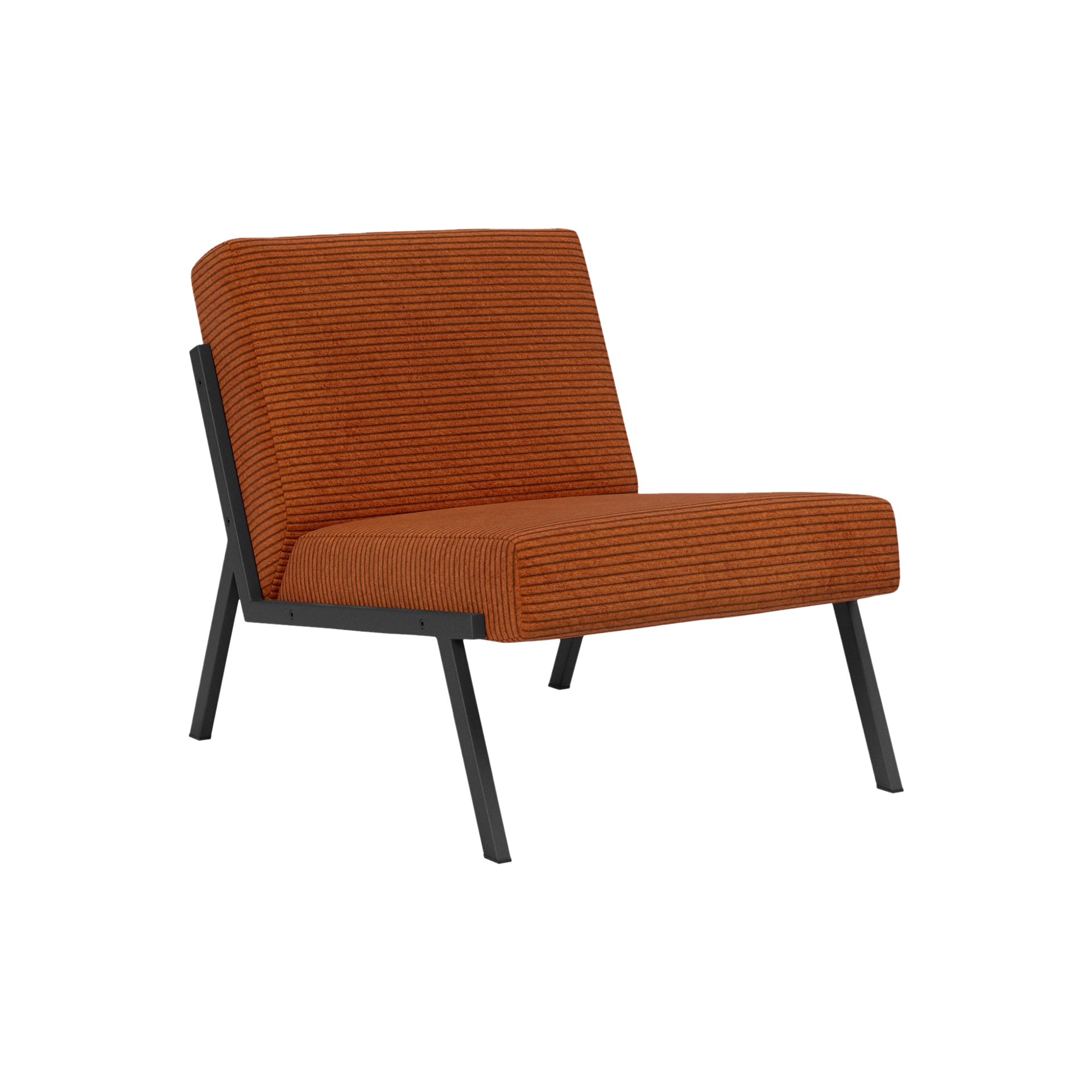 INNOVATION LIVING Sessel Vikko Bezug Corduroy Burnt Orange 595 Fuß Schwarz INNOVATION LIVING Sessel Vikko Bezug Corduroy Burnt Orange 595 Fuß Schwarz
