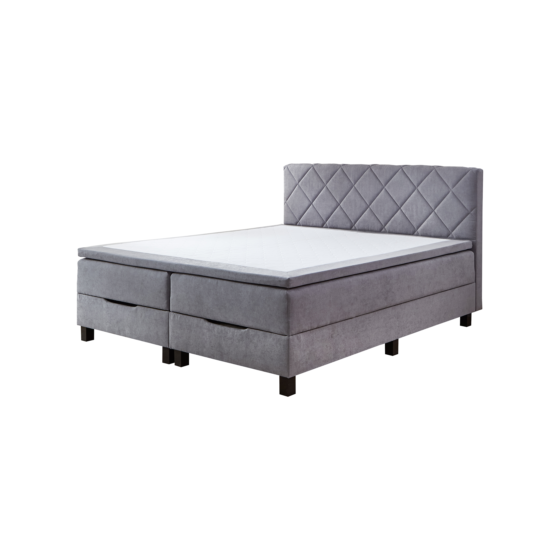 Boxspringbett Oliver Silber 180x200 cm Boxspringbett Oliver Silber 180x200 cm