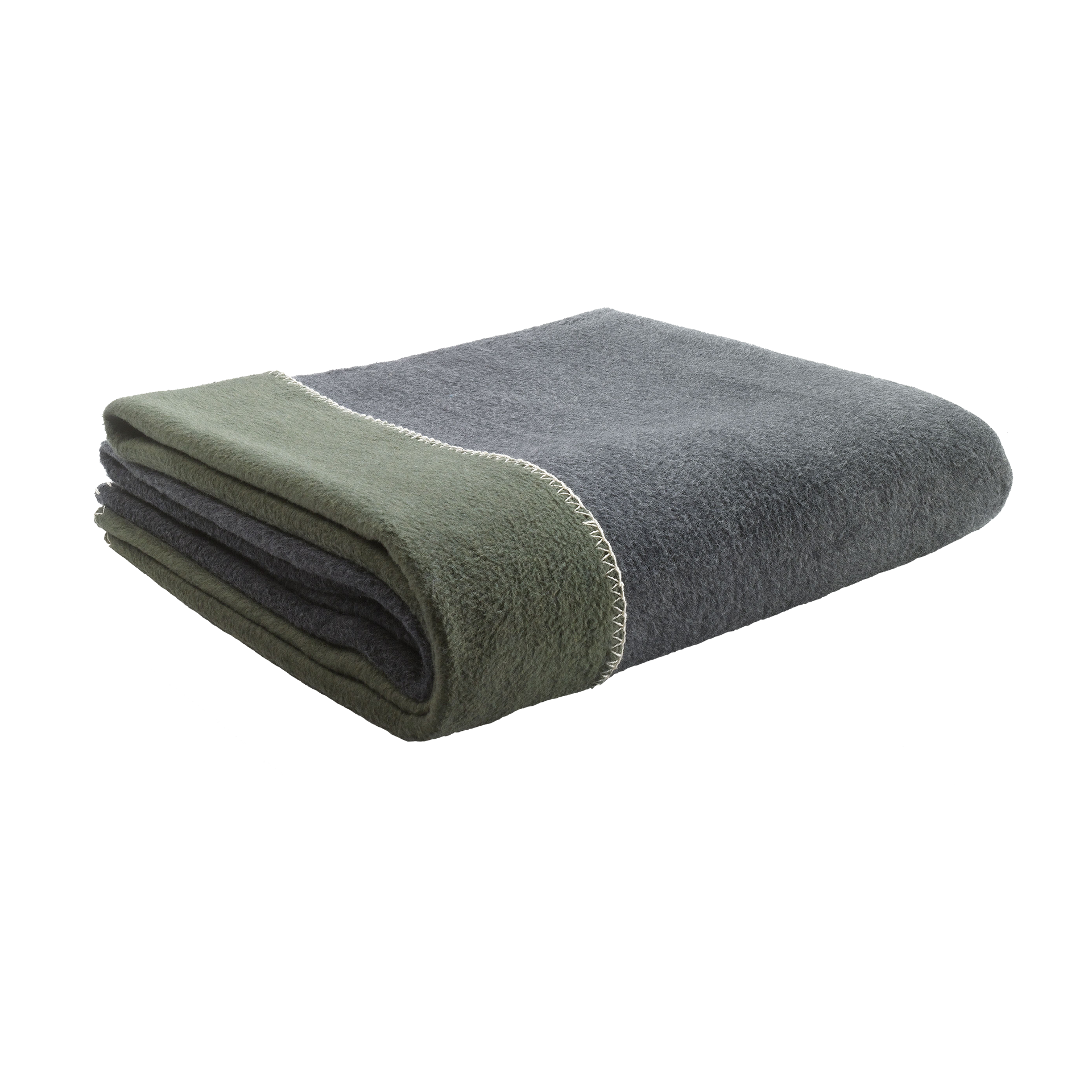 Decke Valencia Anthrazit-Dunkelgrün 150x200cm Decke Valencia Anthrazit-Dunkelgrün 150x200cm