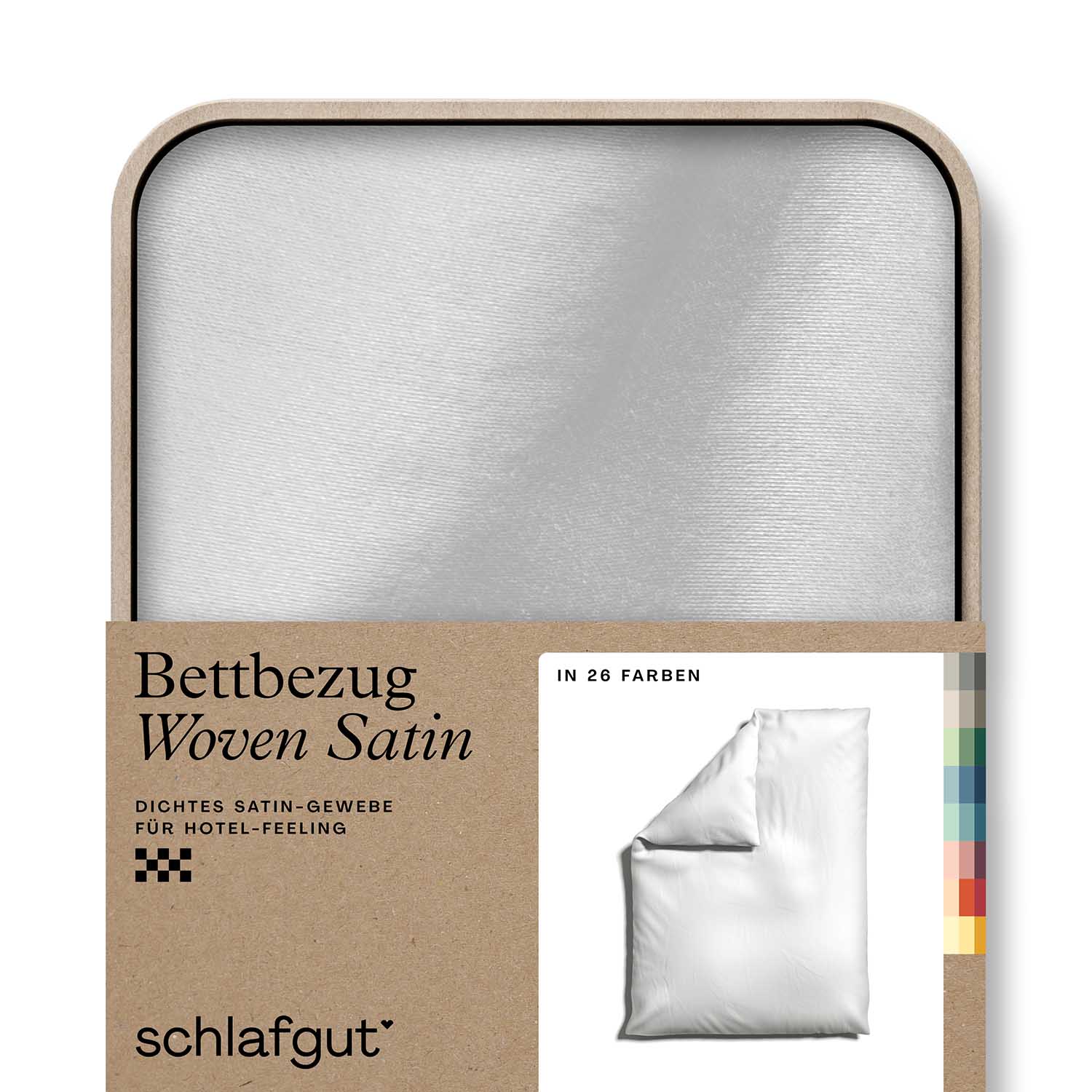 Satin Bettwäsche Woven Full White 135x200cm Satin Bettwäsche Woven Full White 135x200cm