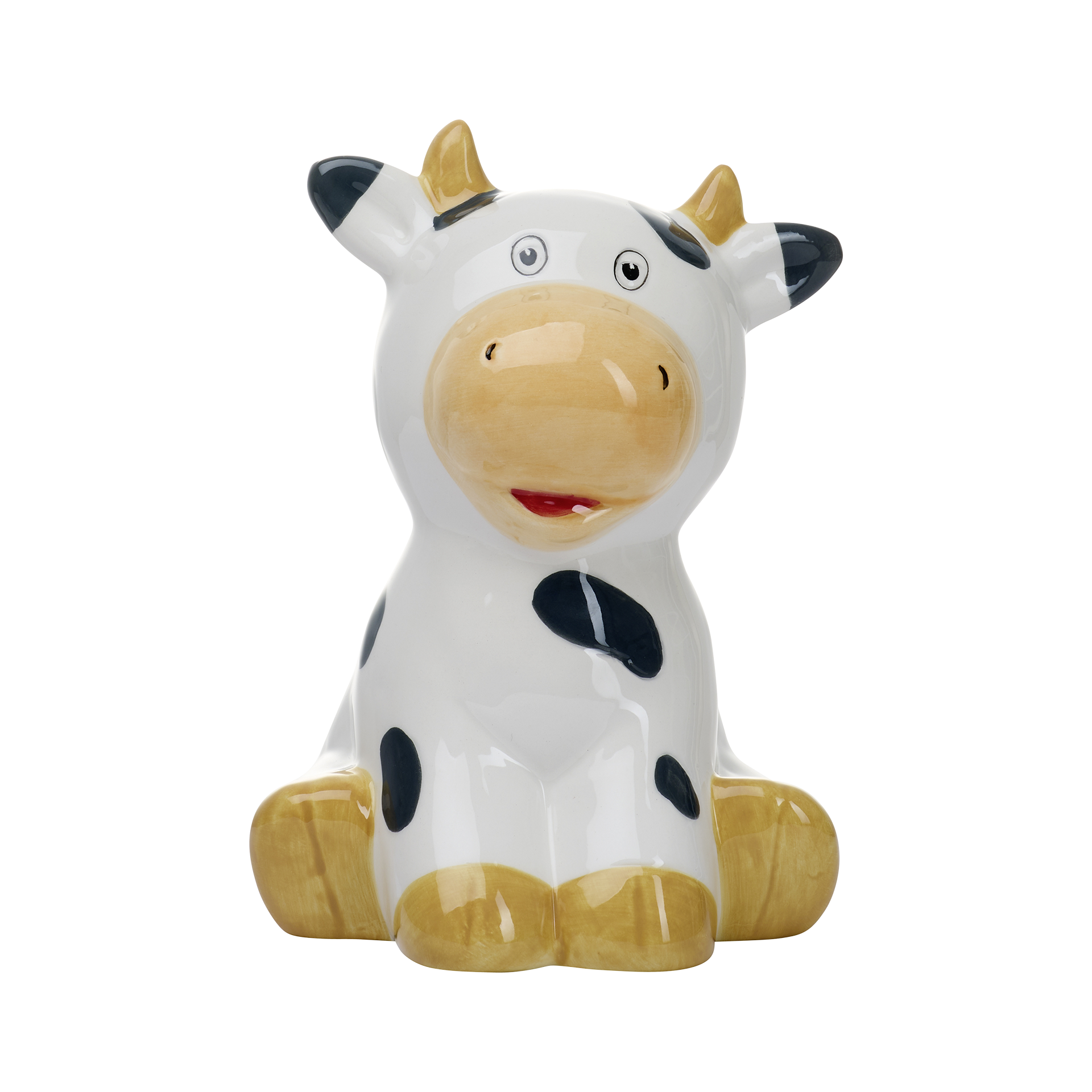 Spardose Tiere Weiß-Schwarz-Beige