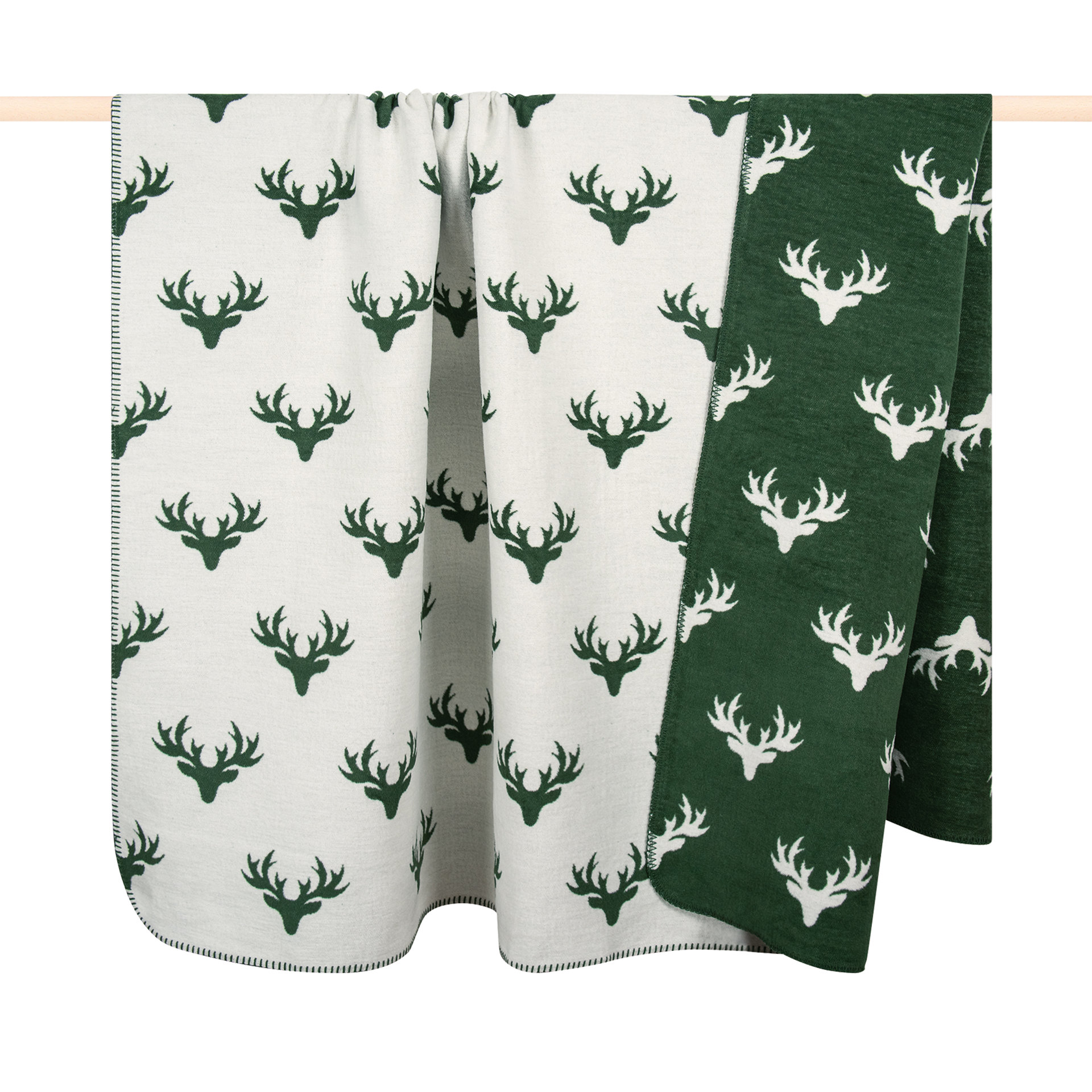 Decke Deer Green 150x200cm
