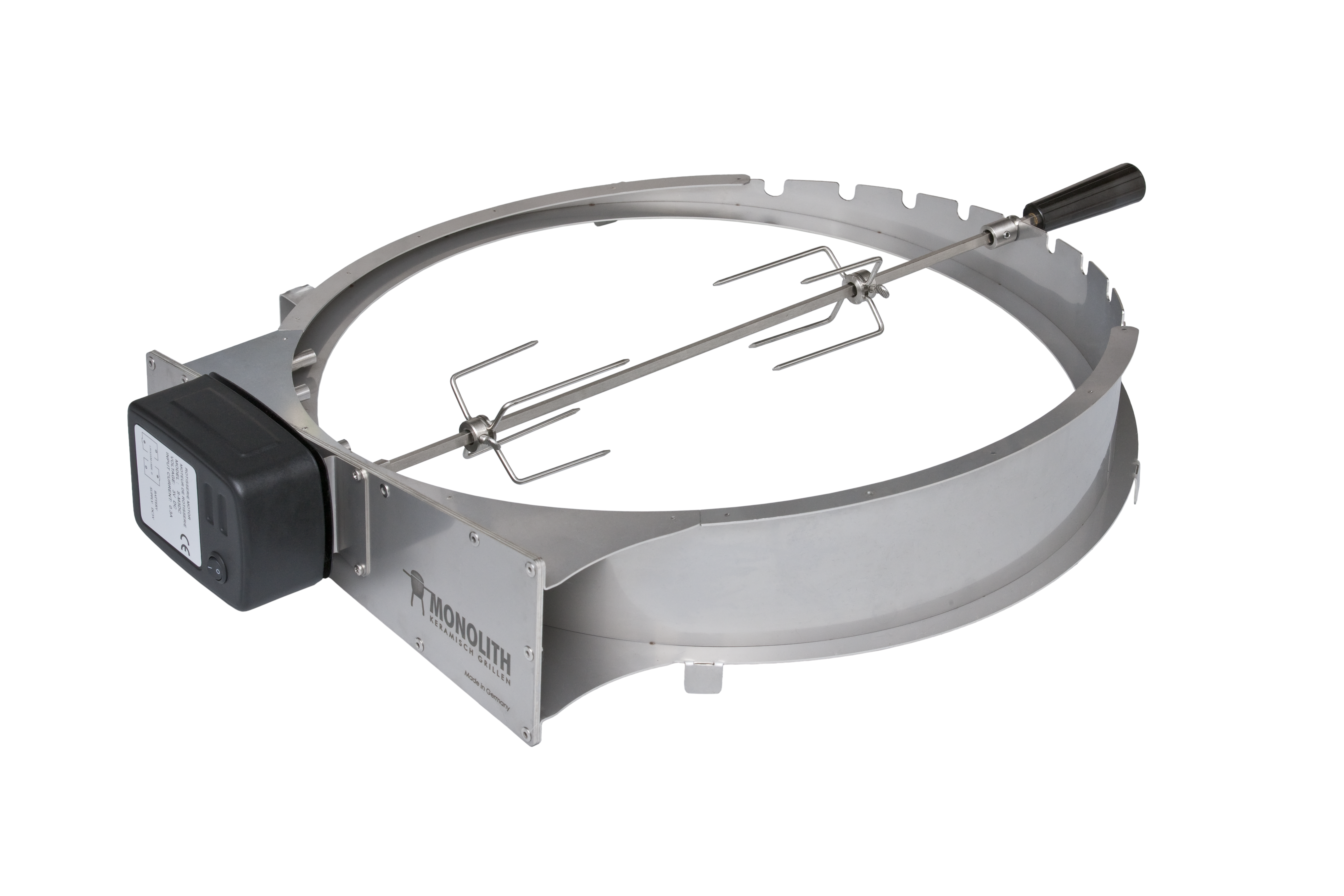 Monolith Drehspieß-Set Rotisserie 207000-Classic Silber