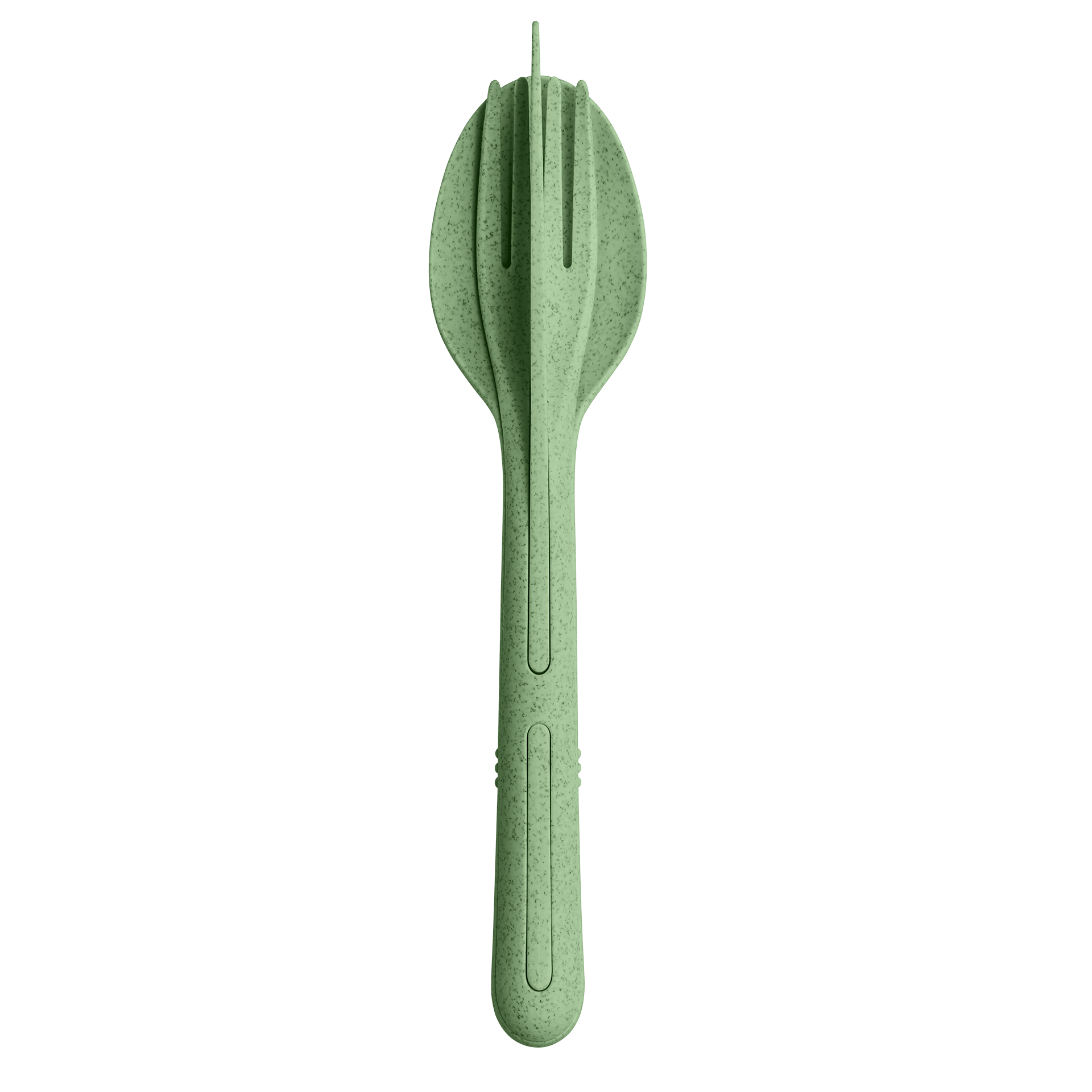 Besteck-Set KLIKK nature leaf green