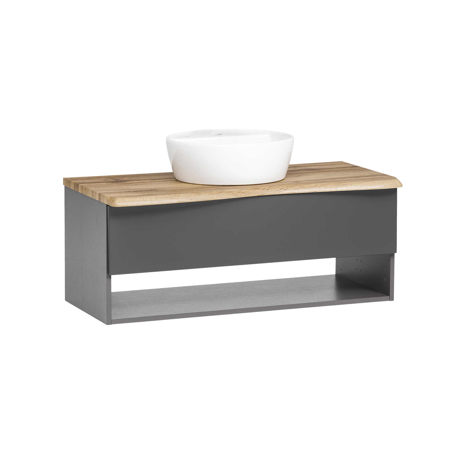 Novofurn Waschtisch-Kombination Kapell Anthrazit 47*100*54