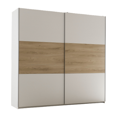 Schwebetürenschrank Kiss 2-türig Weiß 60*215*210 Schwebetürenschrank Kiss 2-türig Weiß 60*215*210