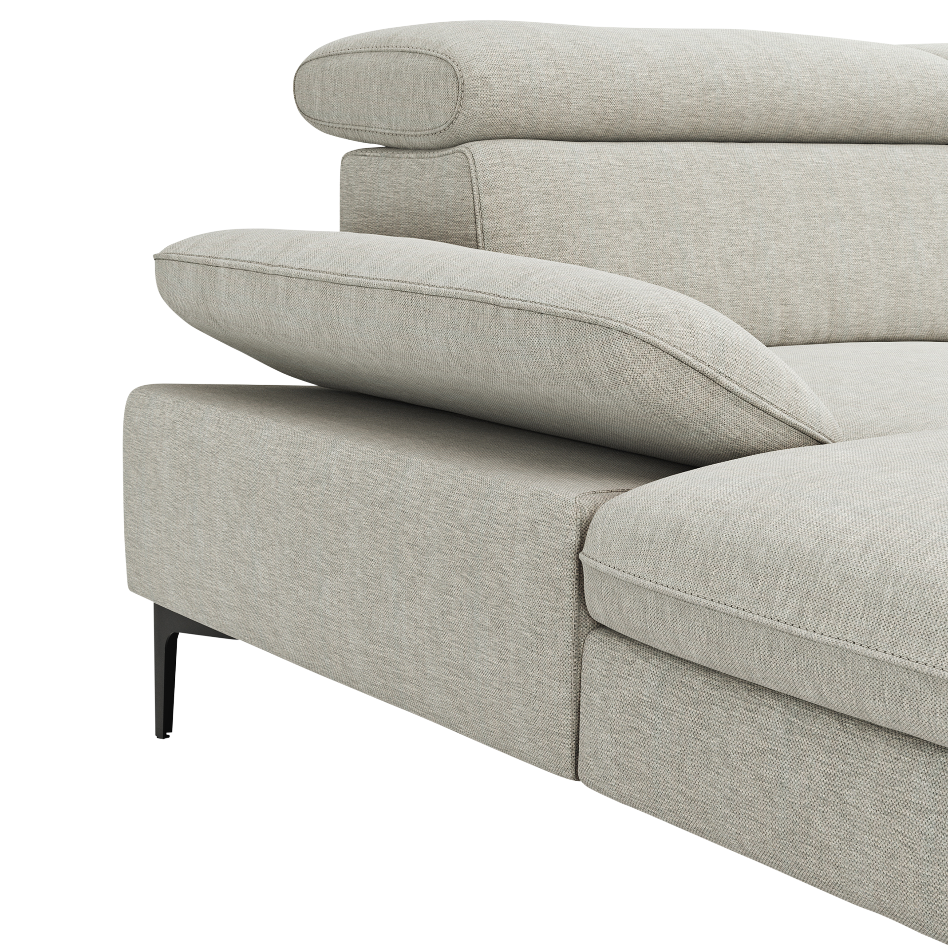 Global wohnen Ecksofa Felipa Naturel Rücken echt Kopfteilverstellung Relaxfunktion motorisch Armlehne verstellbar Global wohnen Ecksofa Felipa Naturel Rücken echt Kopfteilverstellung Relaxfunktion motorisch Armlehne verstellbar