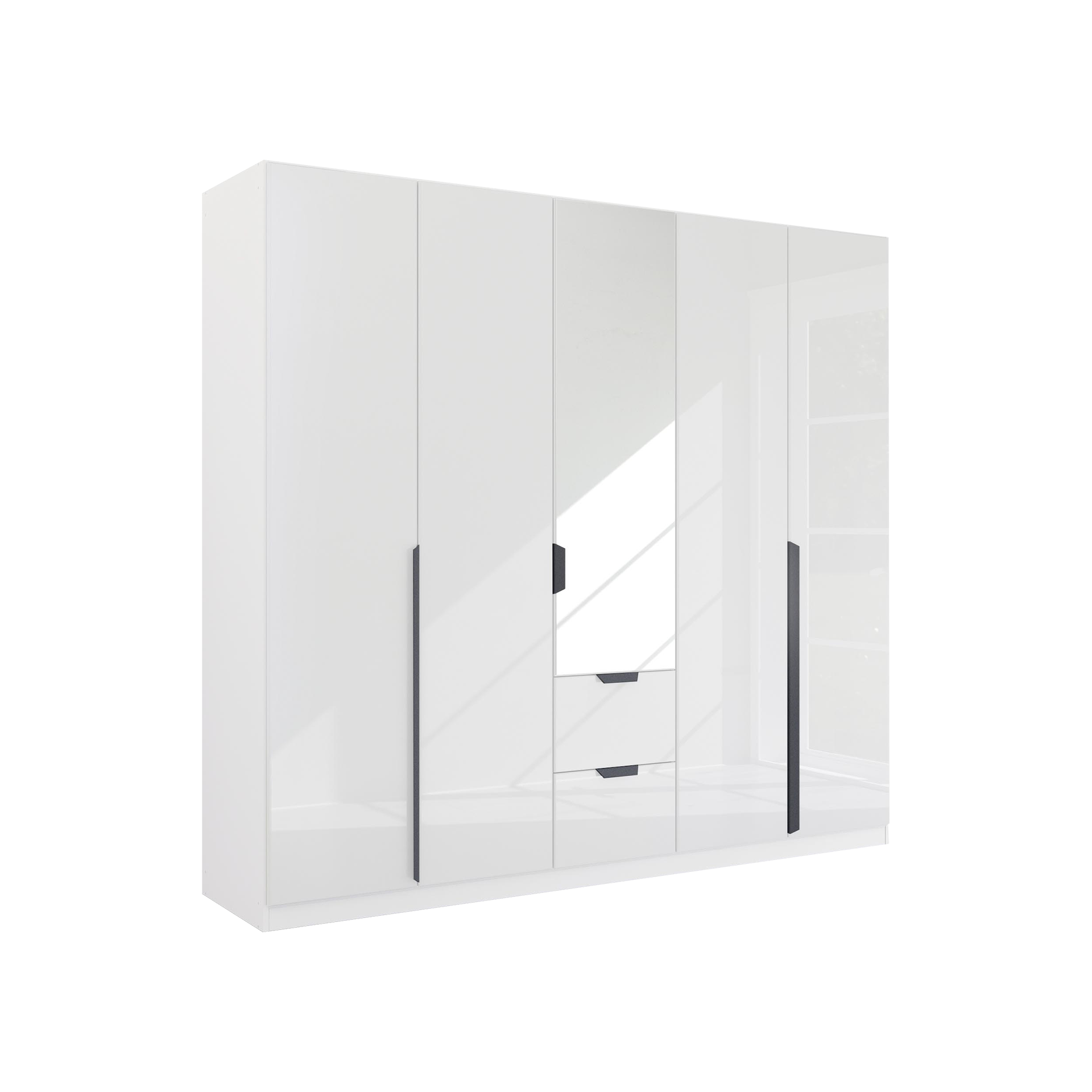 Drehtürenschrank Mood 5-türig Grau 54*226*210 Drehtürenschrank Mood 5-türig Grau 54*226*210