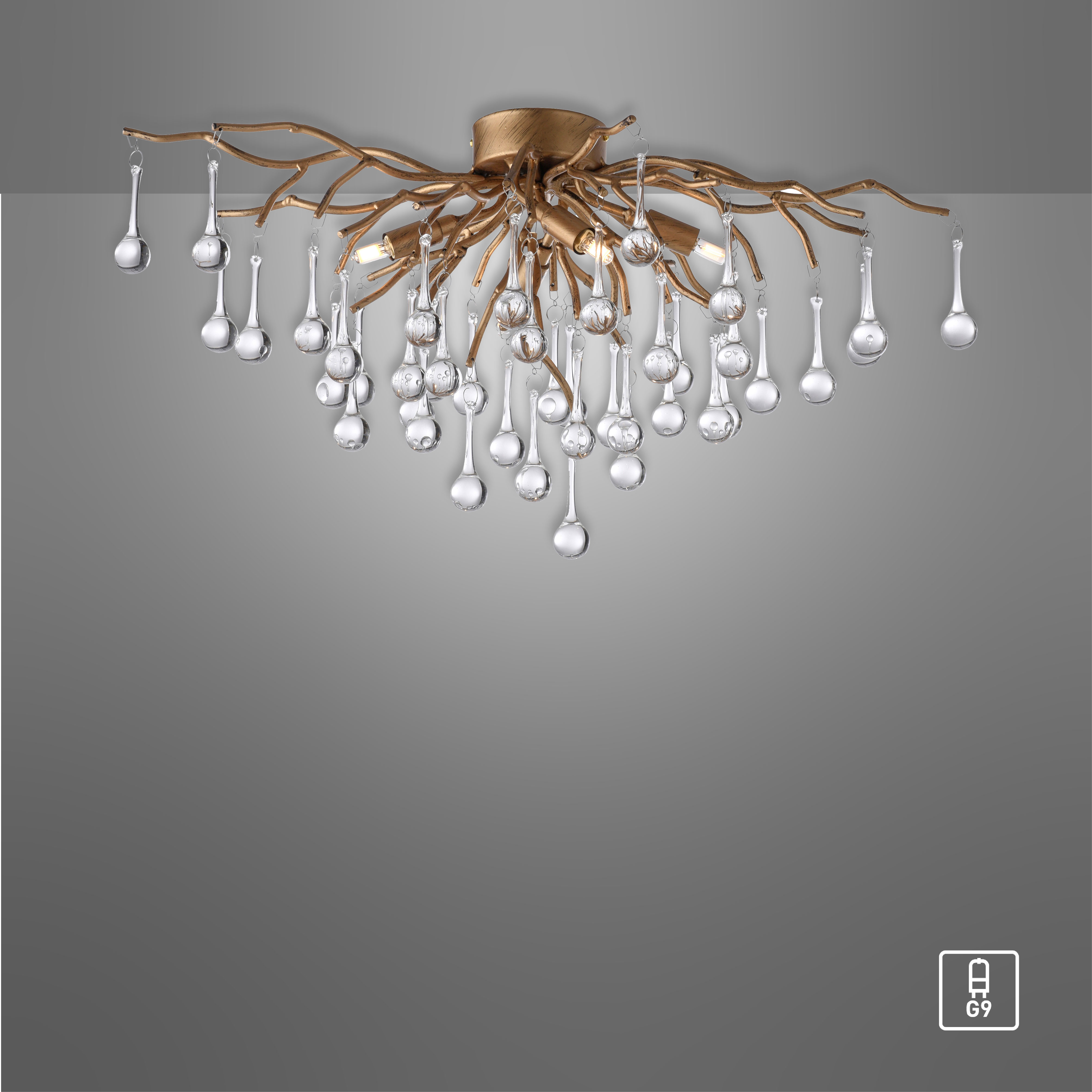 Deckenleuchte ICICLE altmessing Deckenleuchte ICICLE altmessing