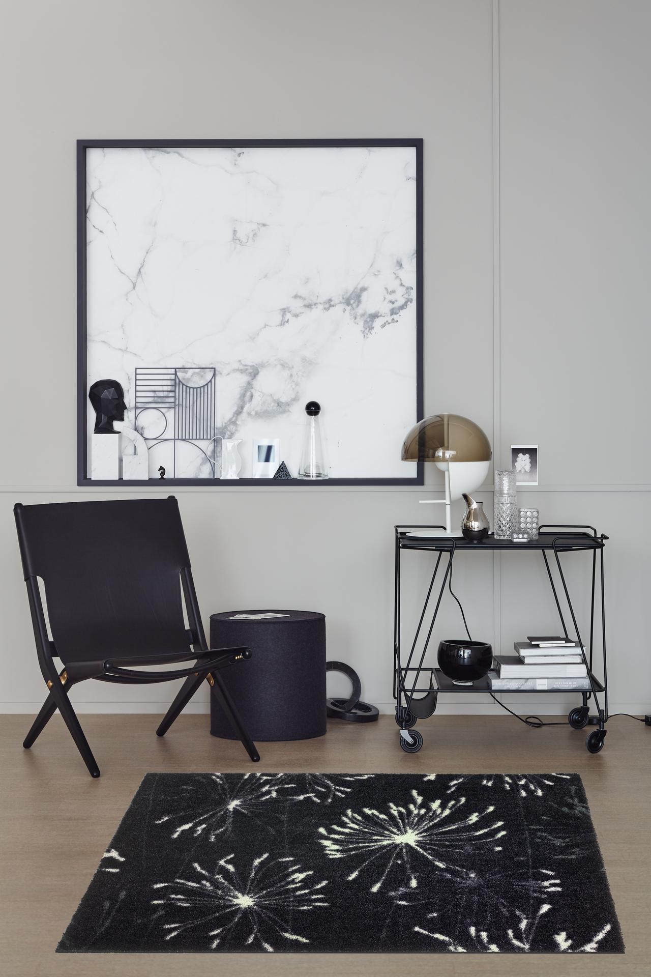 SCHÖNER WOHNEN-Kollektion Fußmatte Manhattan 50x70 Anthrazit-Mint SCHÖNER WOHNEN-Kollektion Fußmatte Manhattan 50x70 Anthrazit-Mint