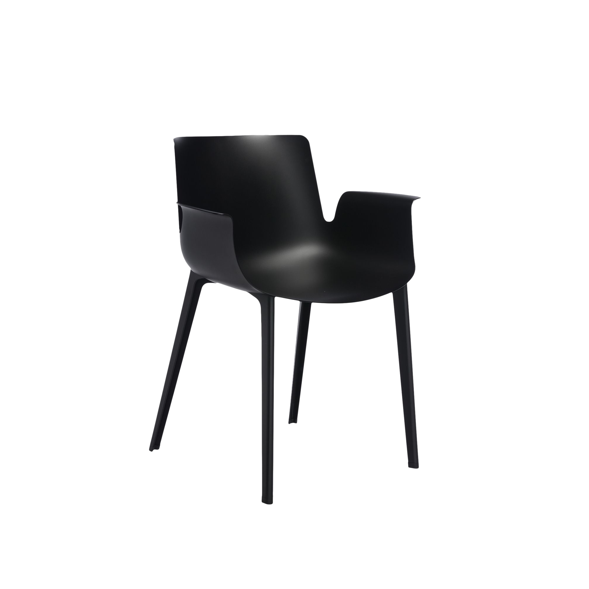 Kartell® Armlehnstuhl Piuma Schwarz