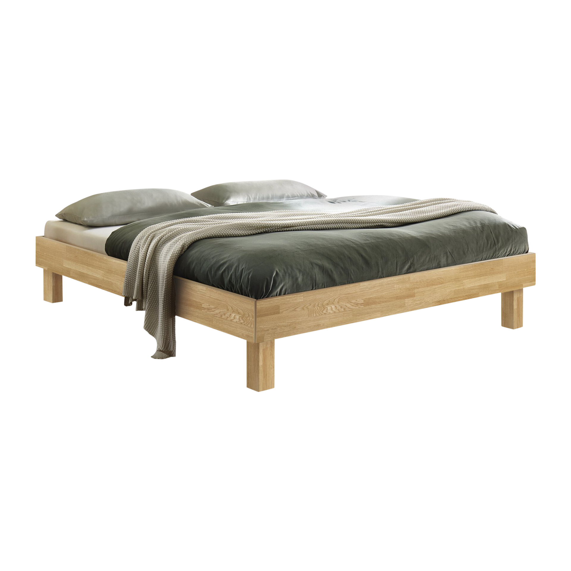 HASENA Bett Rapallo Gestell Eiche Bianco 120x200 cm