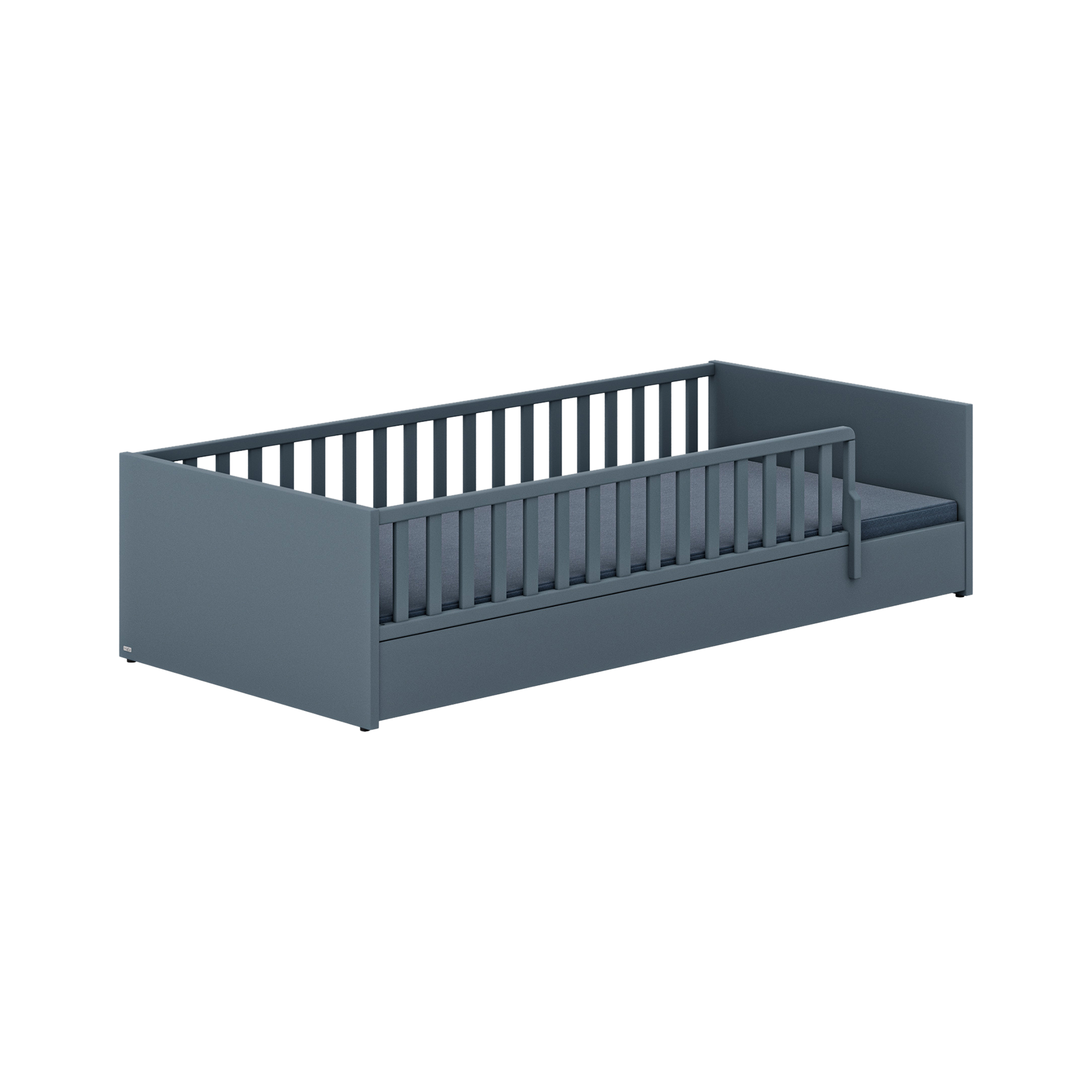 Paidi Babybett Little Flo Gestell Mattblau 90x200 cm Paidi Babybett Little Flo Gestell Mattblau 90x200 cm