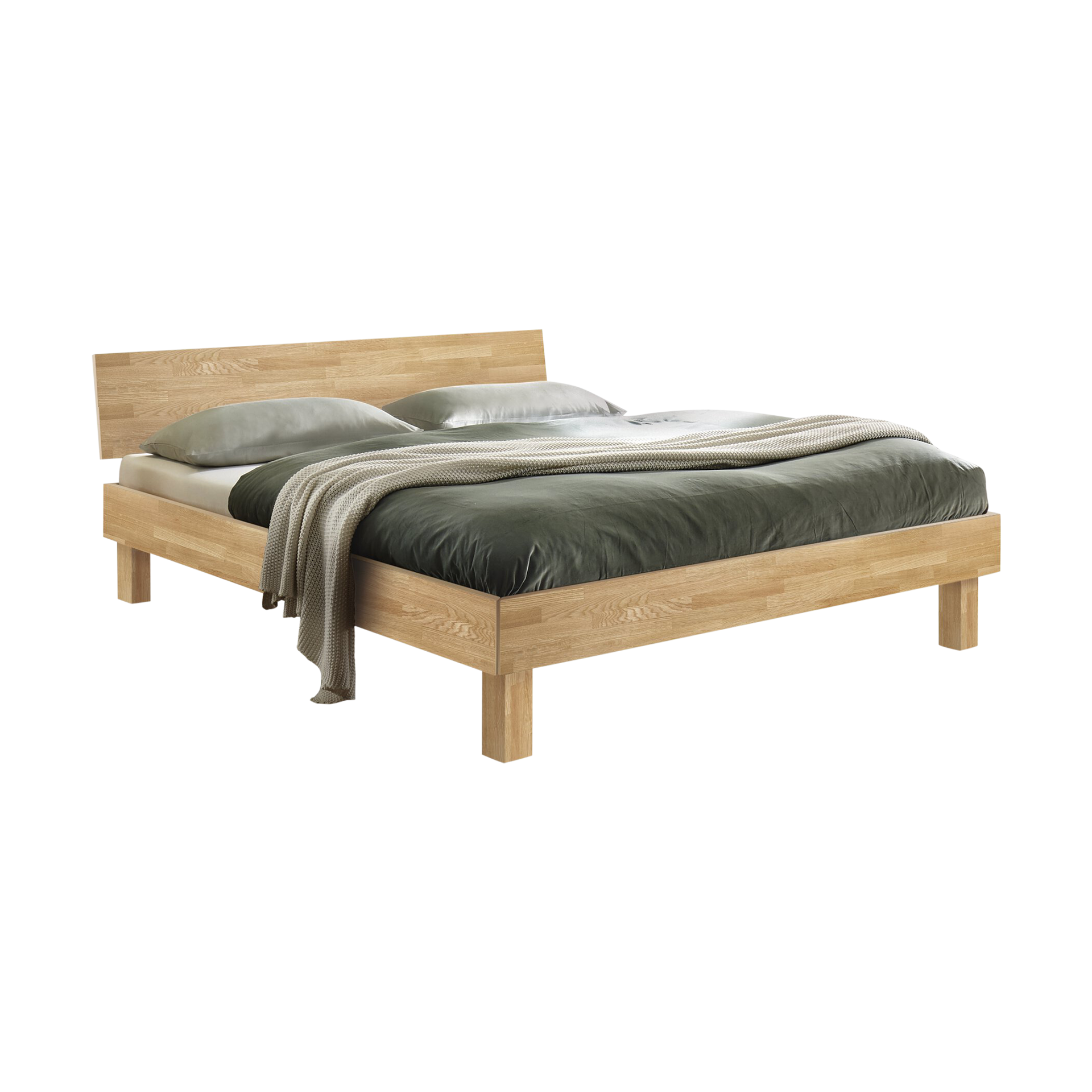 HASENA Bett Forti Gestell Eiche Bianco 100x200 cm