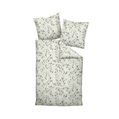 Biberbettwäsche Davos Mineralgrün-Oliv Bezug 135x200 Kissen 80x80cm Biberbettwäsche Davos Mineralgrün-Oliv Bezug 135x200 Kissen 80x80cm