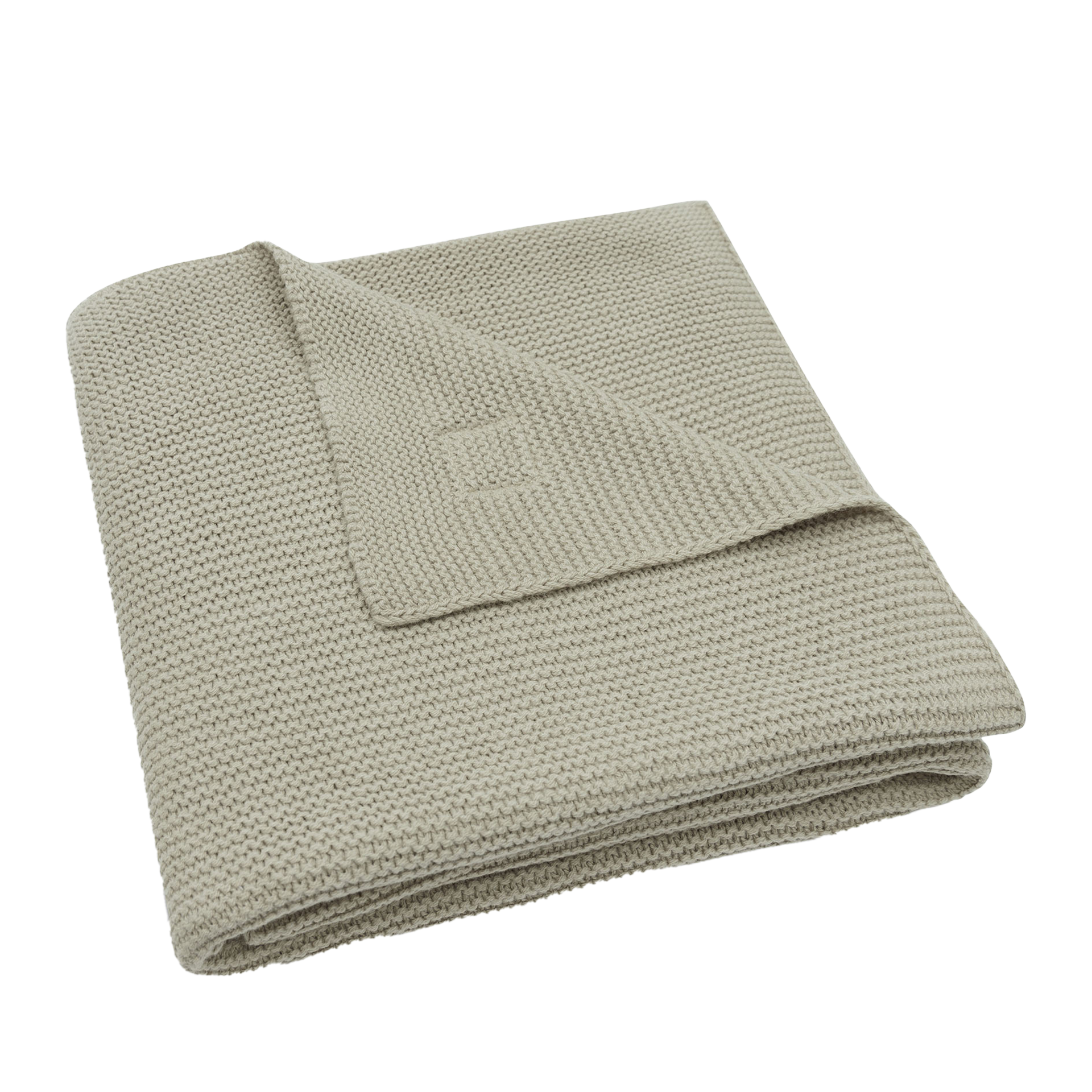 Decke Wiege Basic Knit Grün